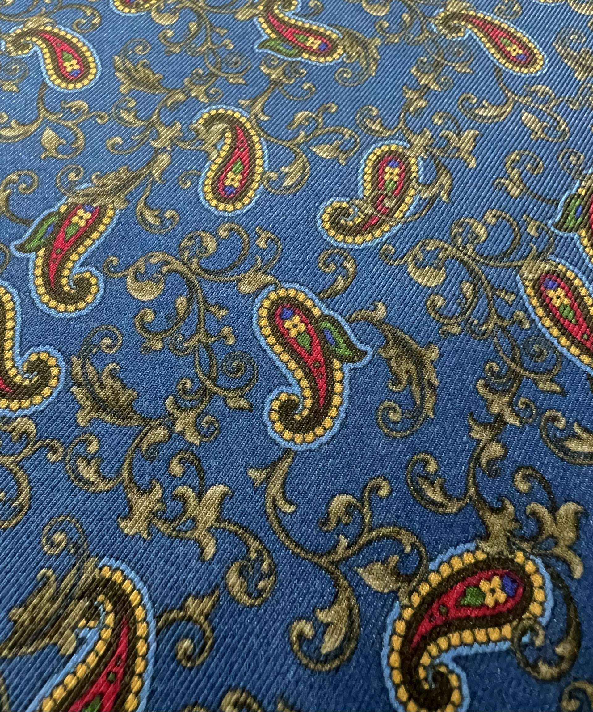 Paisley Viscose Twill Printing Blue