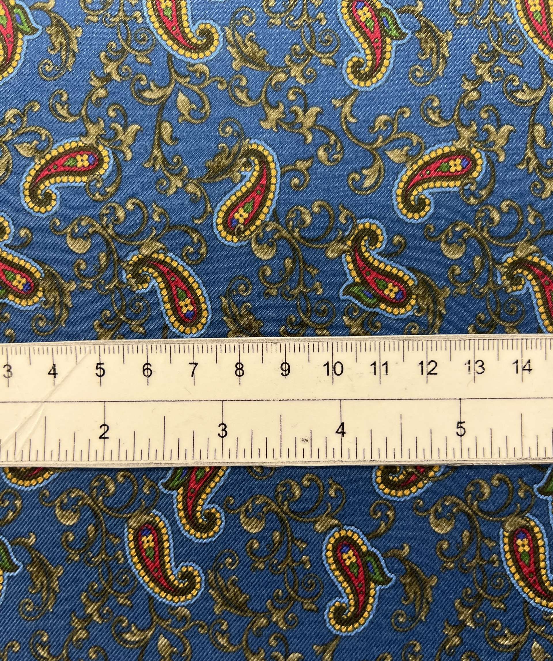 Paisley Viscose Twill Printing Blue