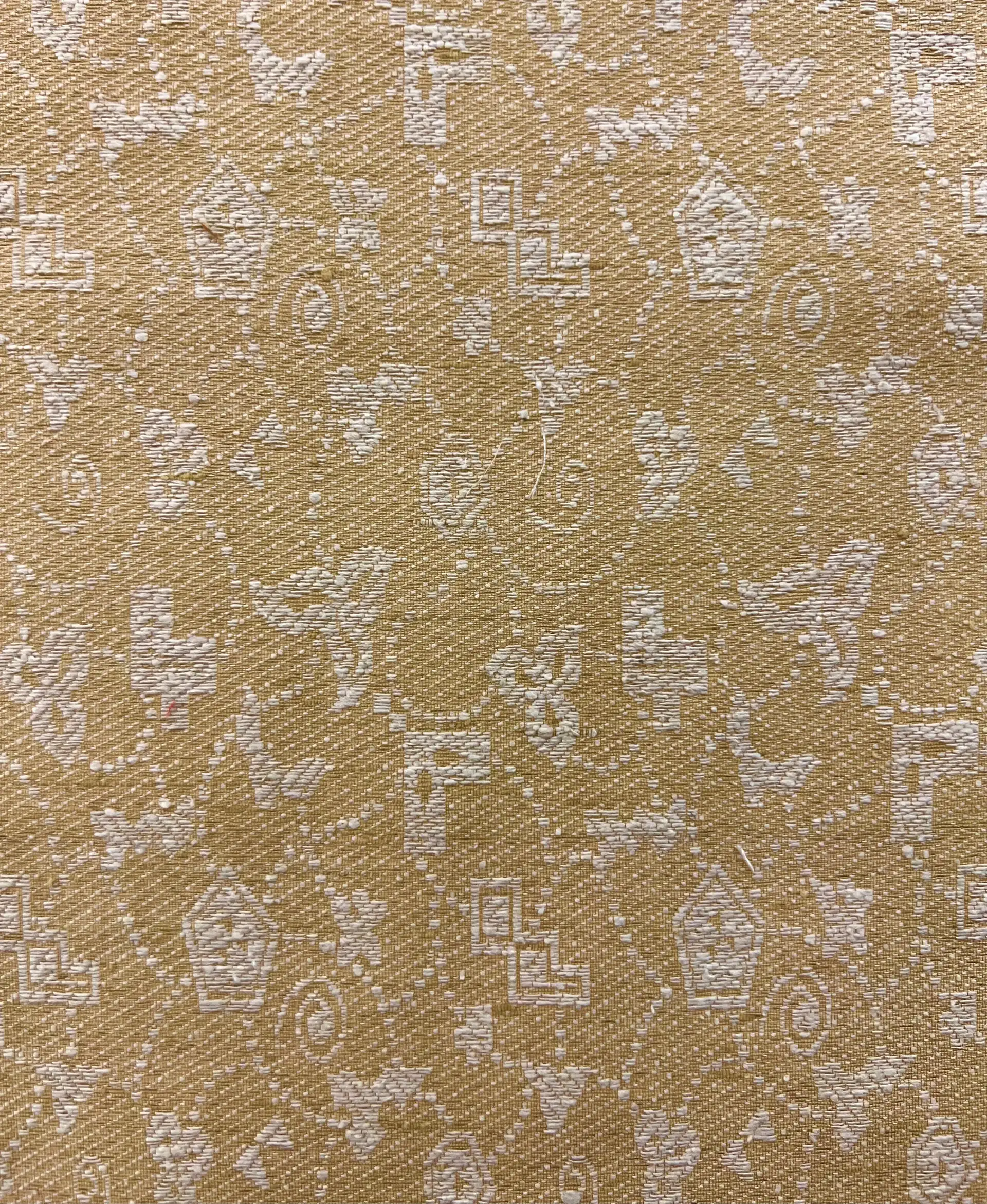 Raw Silk Damask Golden Tan 