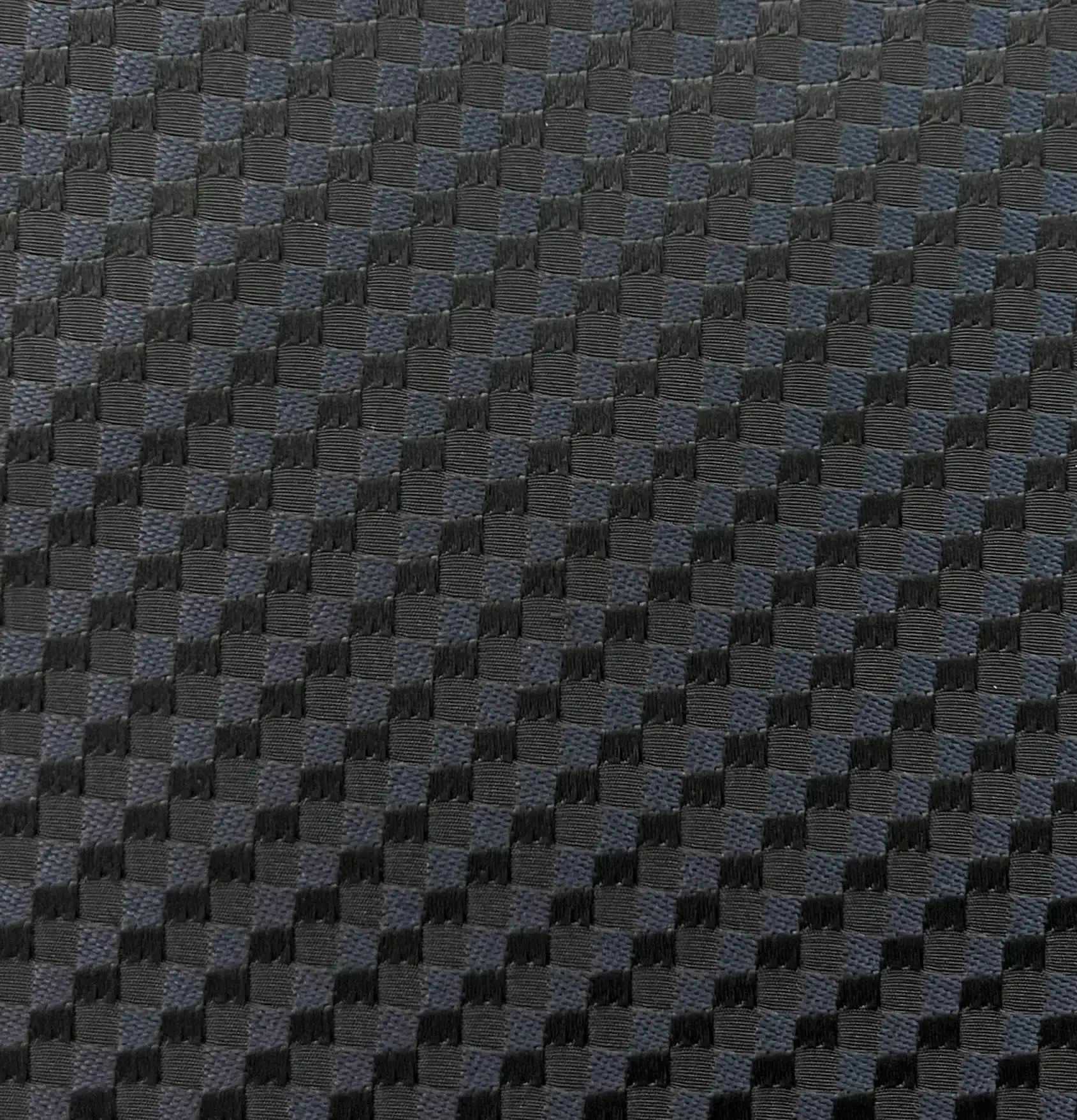 Tone on Tone Geometric Basketweave Brocade in Black & Navy