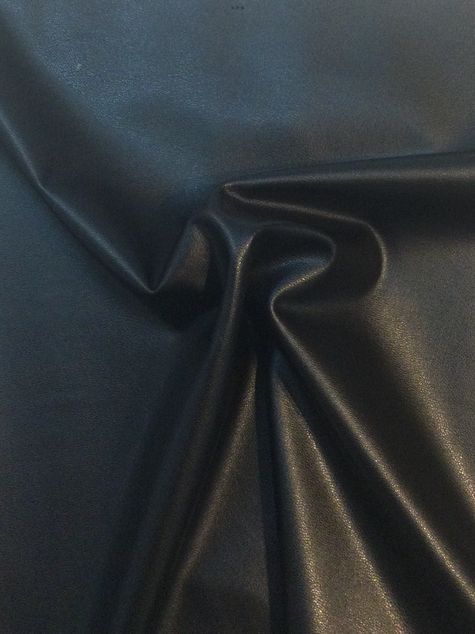 Eurojersey Four Way Stretch Faux Leather In Black