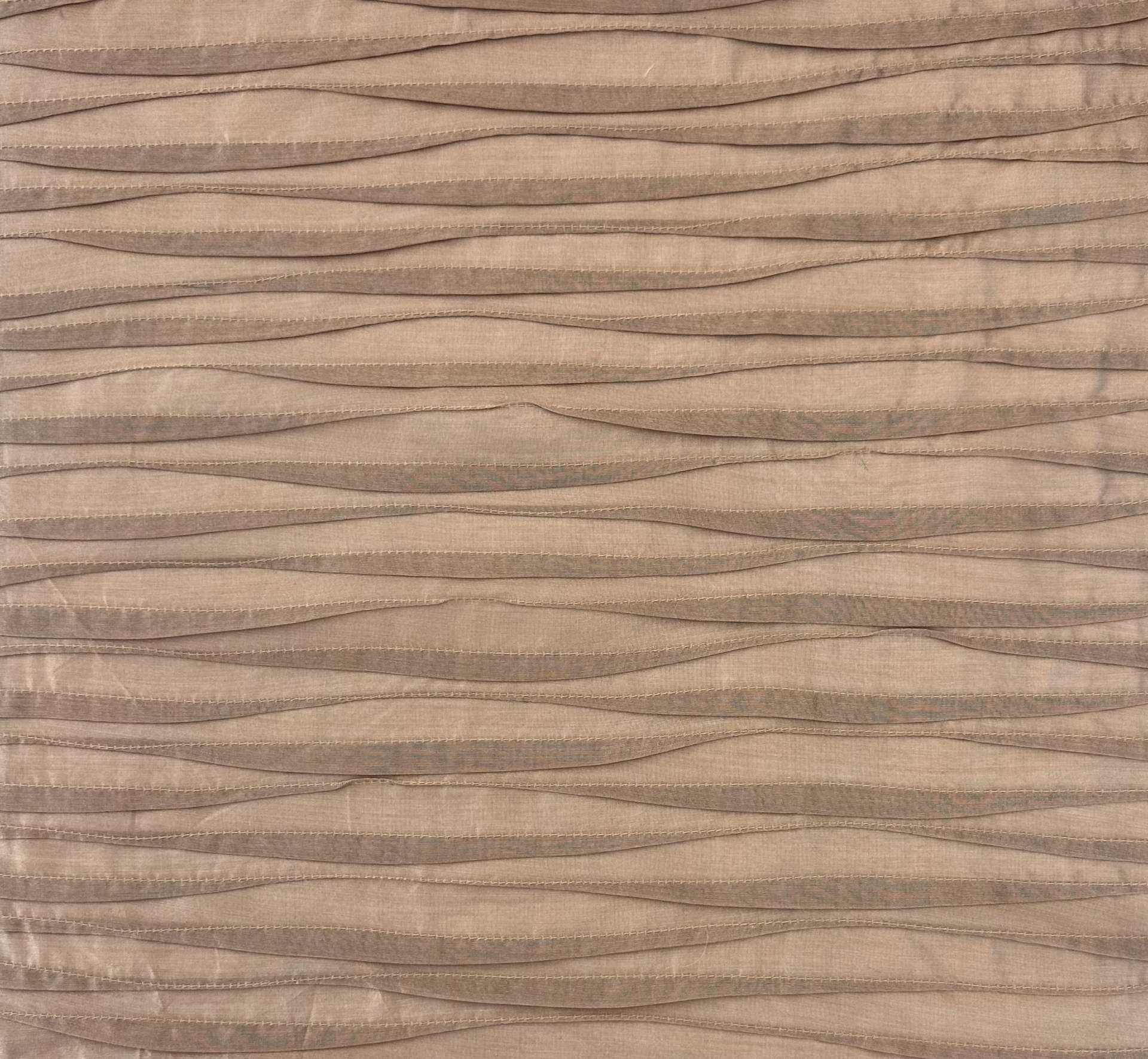 Silk Cotton Novelty Pleated in Taupe