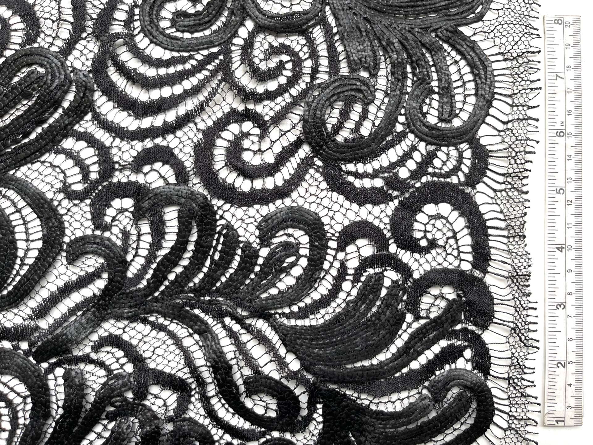 Embroidered Chantilly Lace Made in France Nior