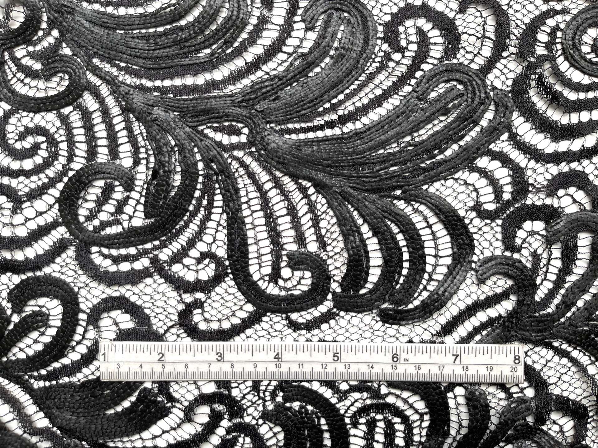 Embroidered Chantilly Lace Made in France Nior