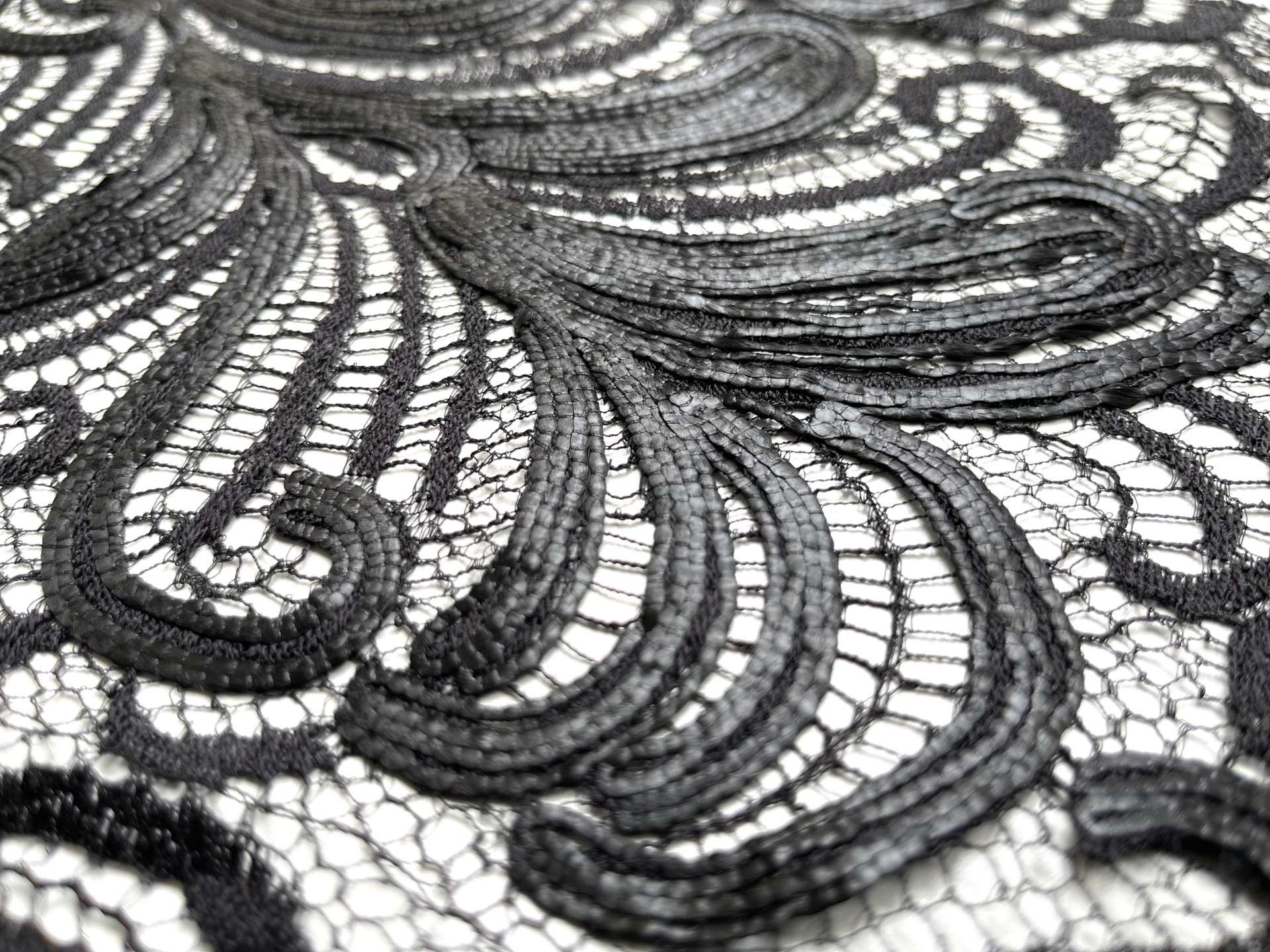 Embroidered Chantilly Lace Made in France Nior