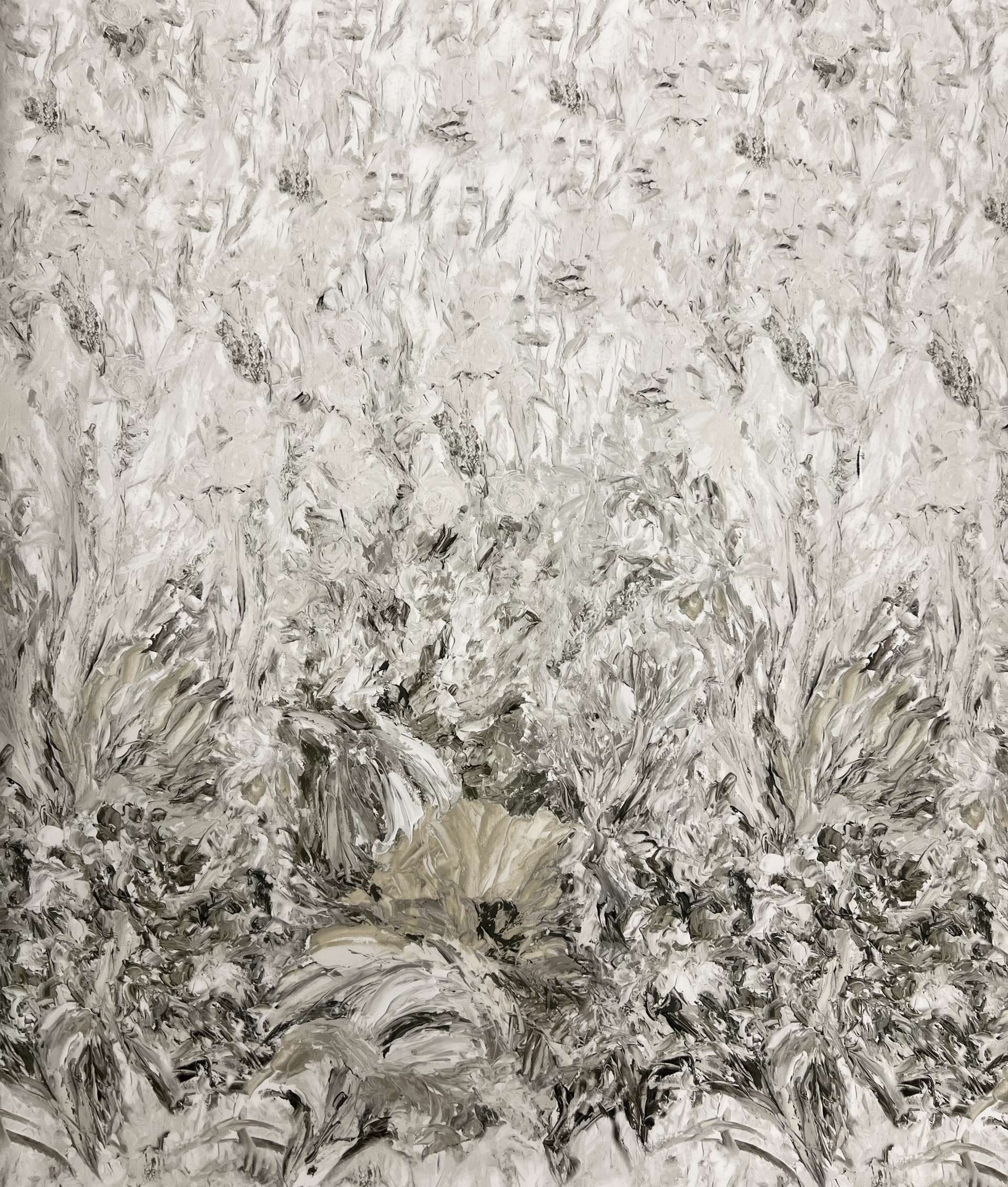 Printed Couture Gazar in Grey & Taupe