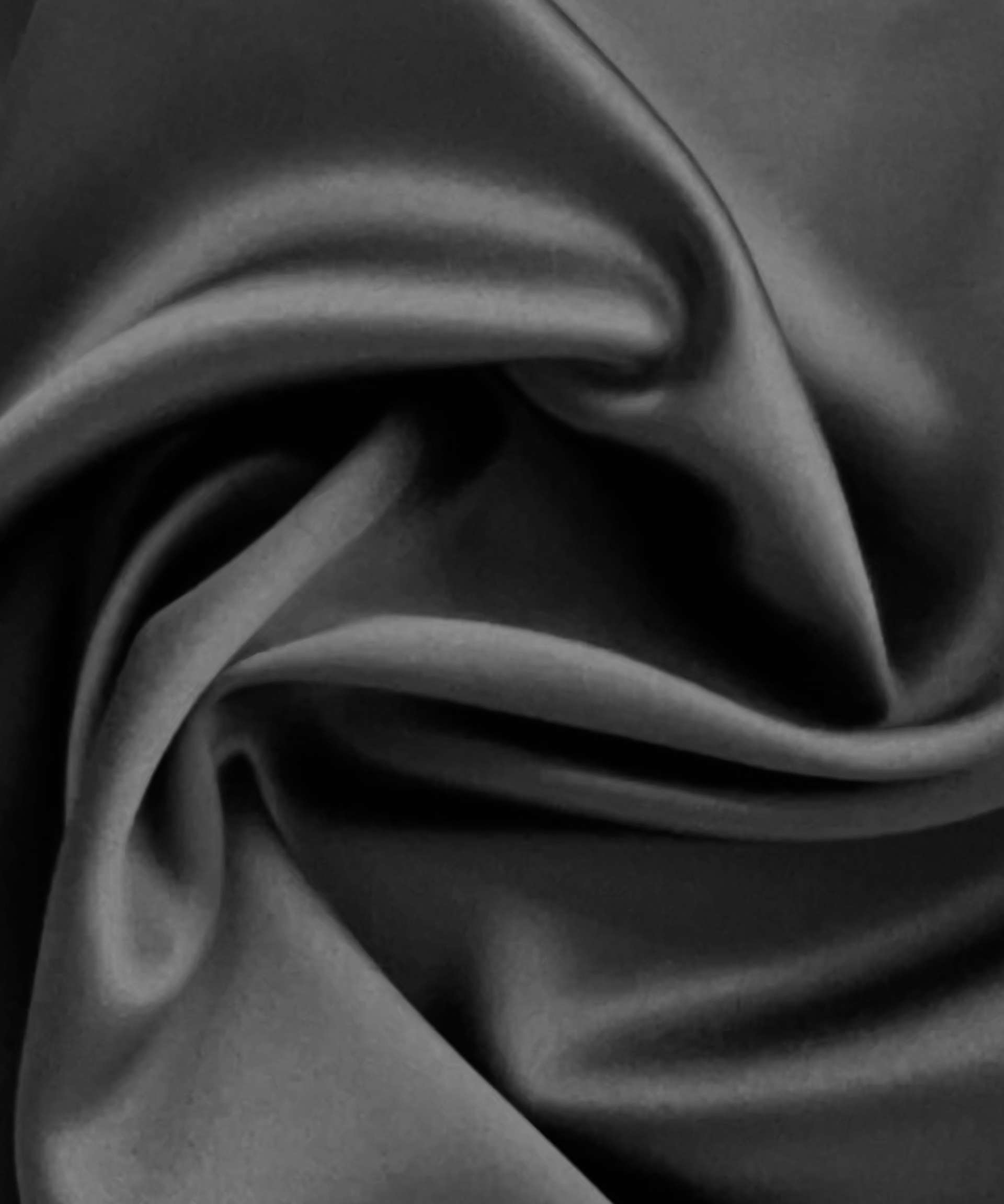 Pure Silk Crepe Back Satin in Deep Charcoal