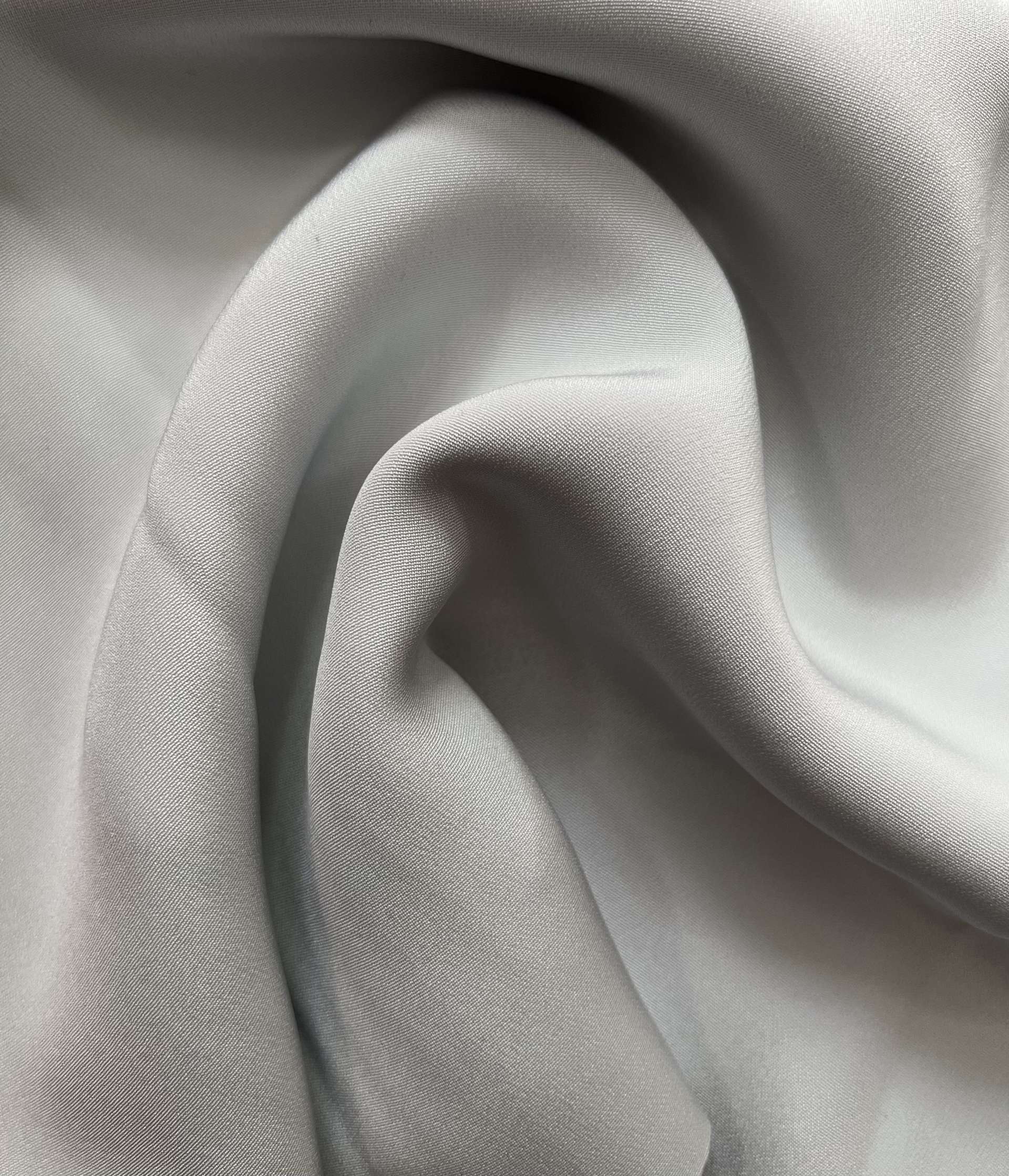 Pure Silk 3 Ply Crepe in Powder Blue