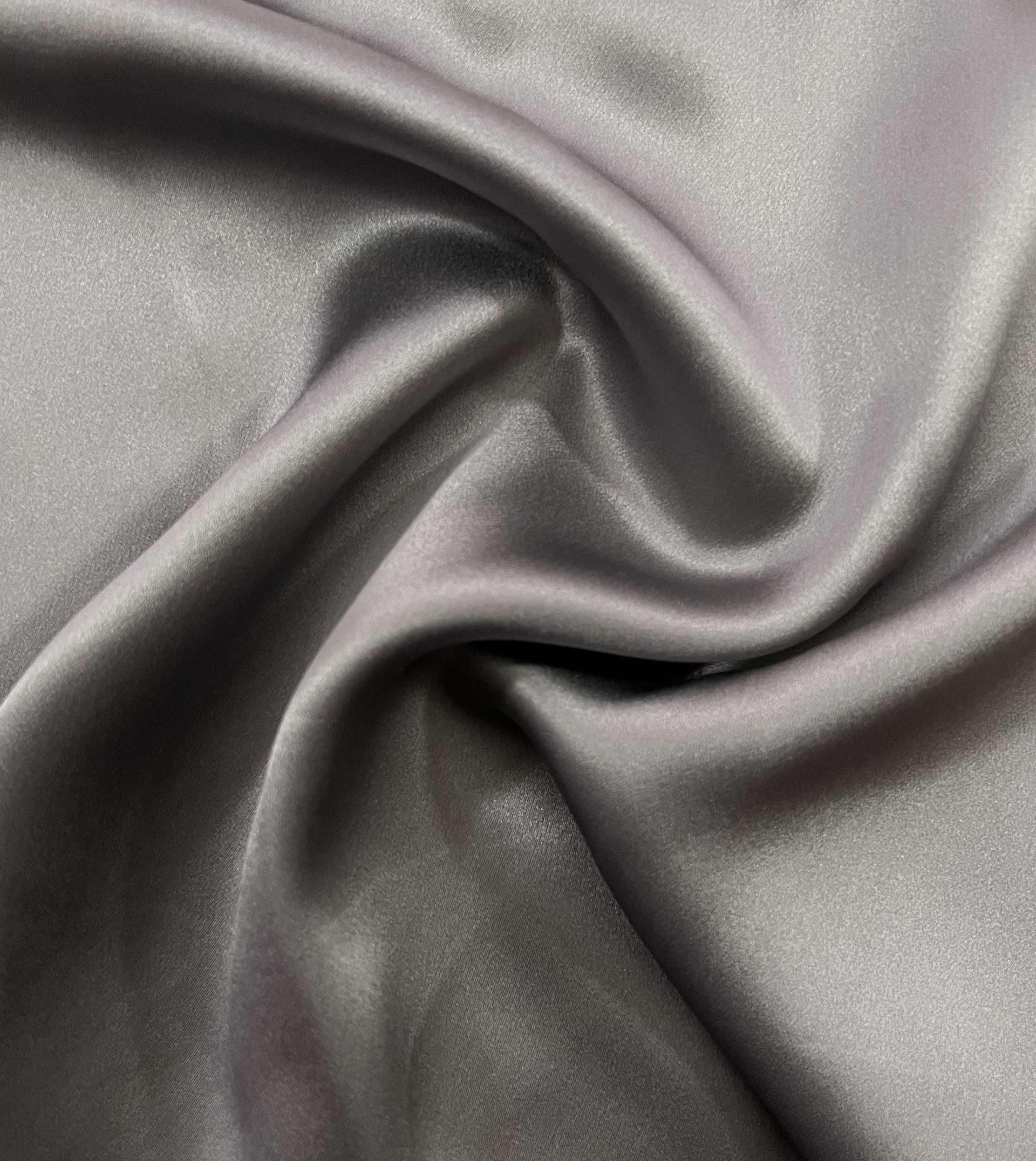Pure Silk Charmeuse in Artic Seal Grey