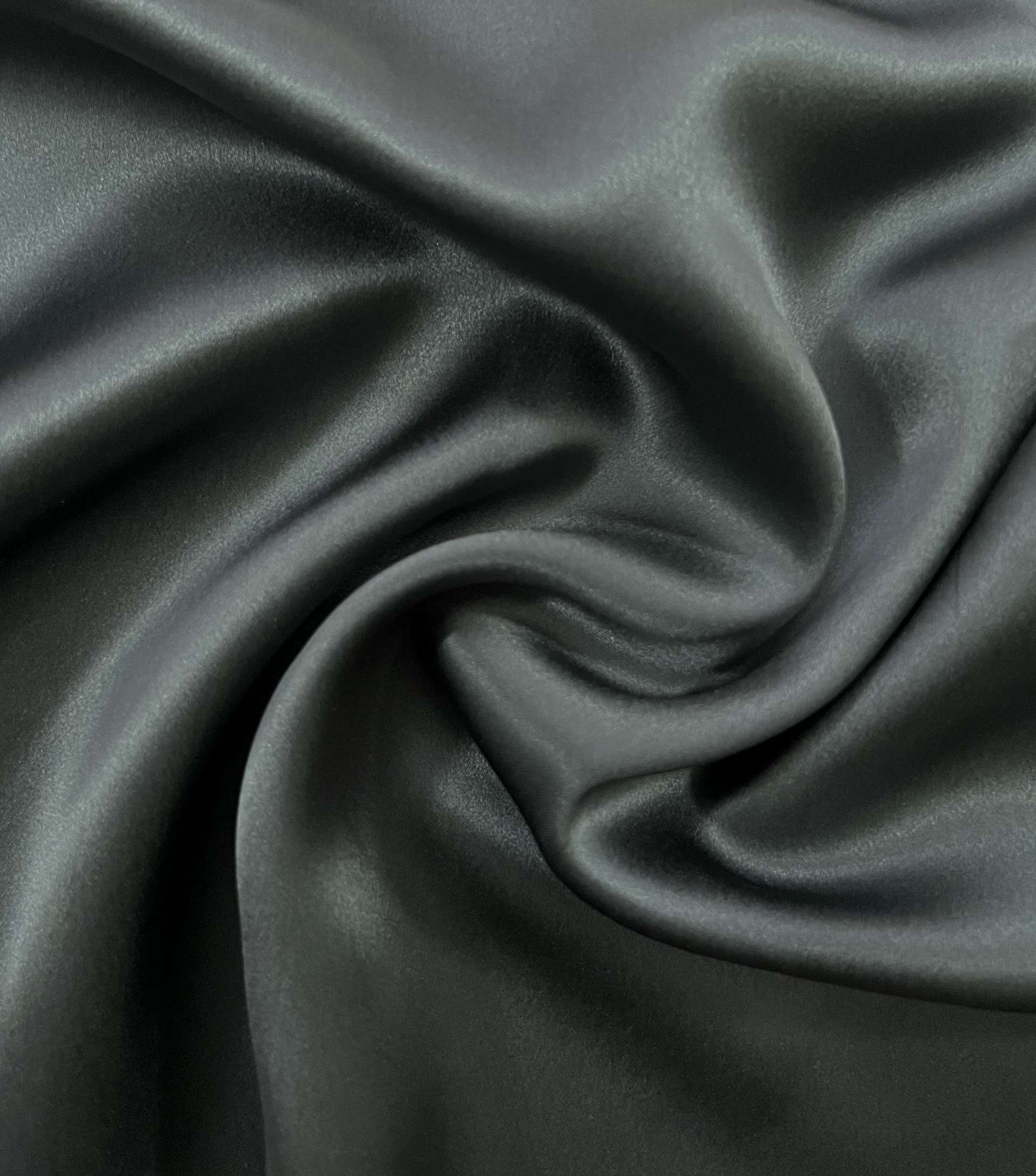 Pure Silk Charmeuse in Green Smoke 