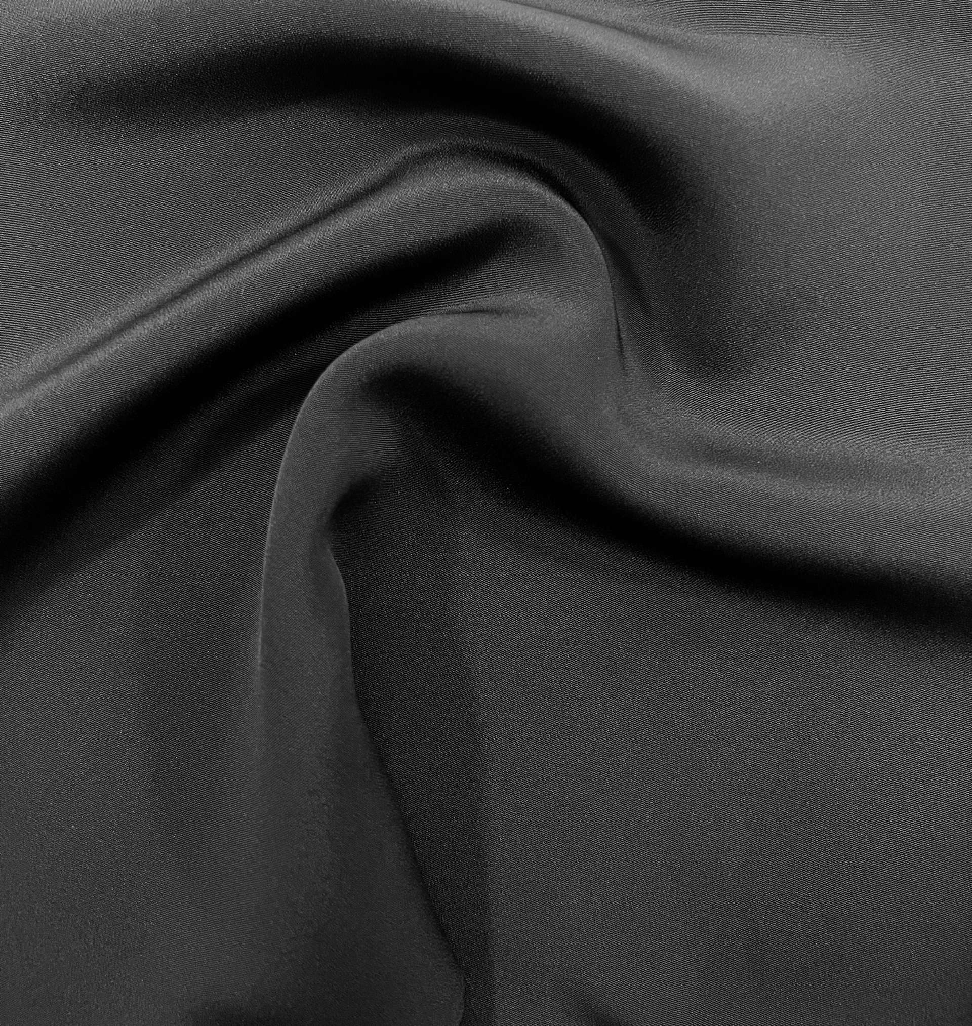 100% 4 Ply Silk Crepe in Charcoal