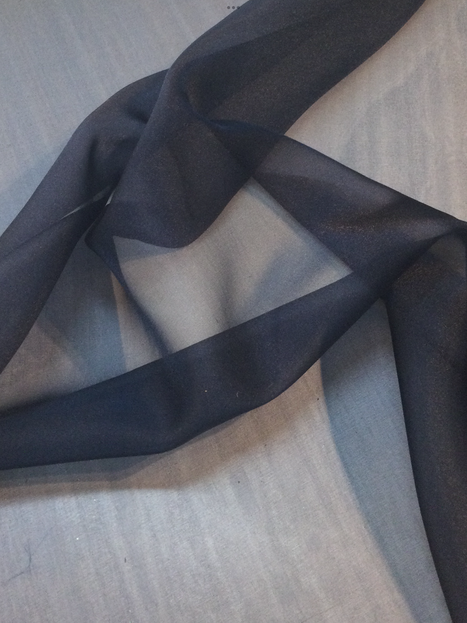 Sparkle Nylon Organza in Midnight Navy