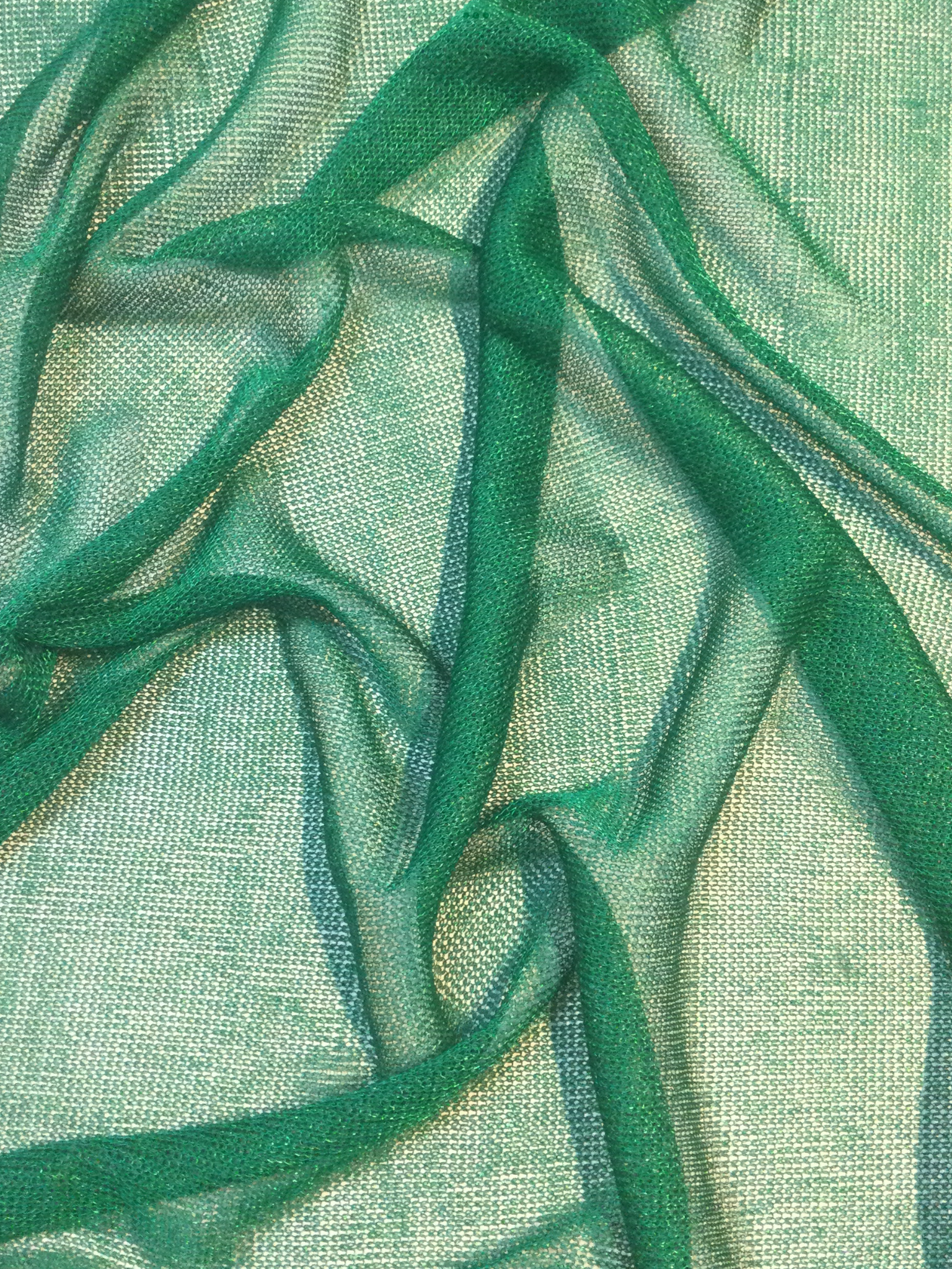 Made in Italy Metallic Chainmail Knit in Green