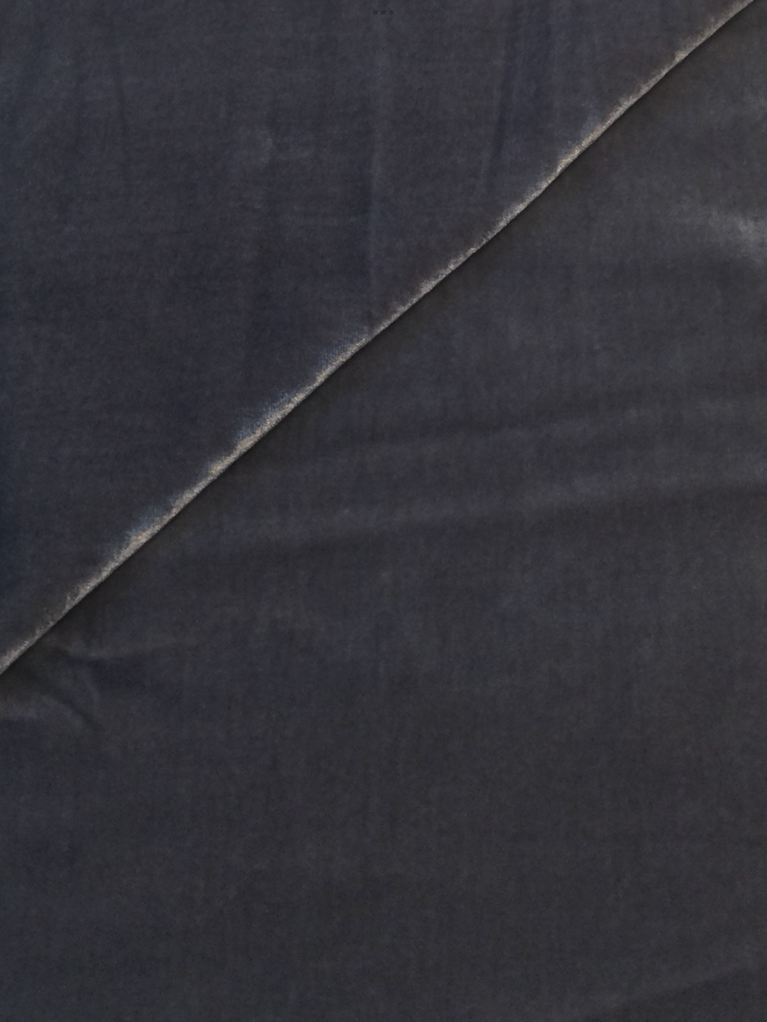 Silk and Rayon Velvet in Charcoal
