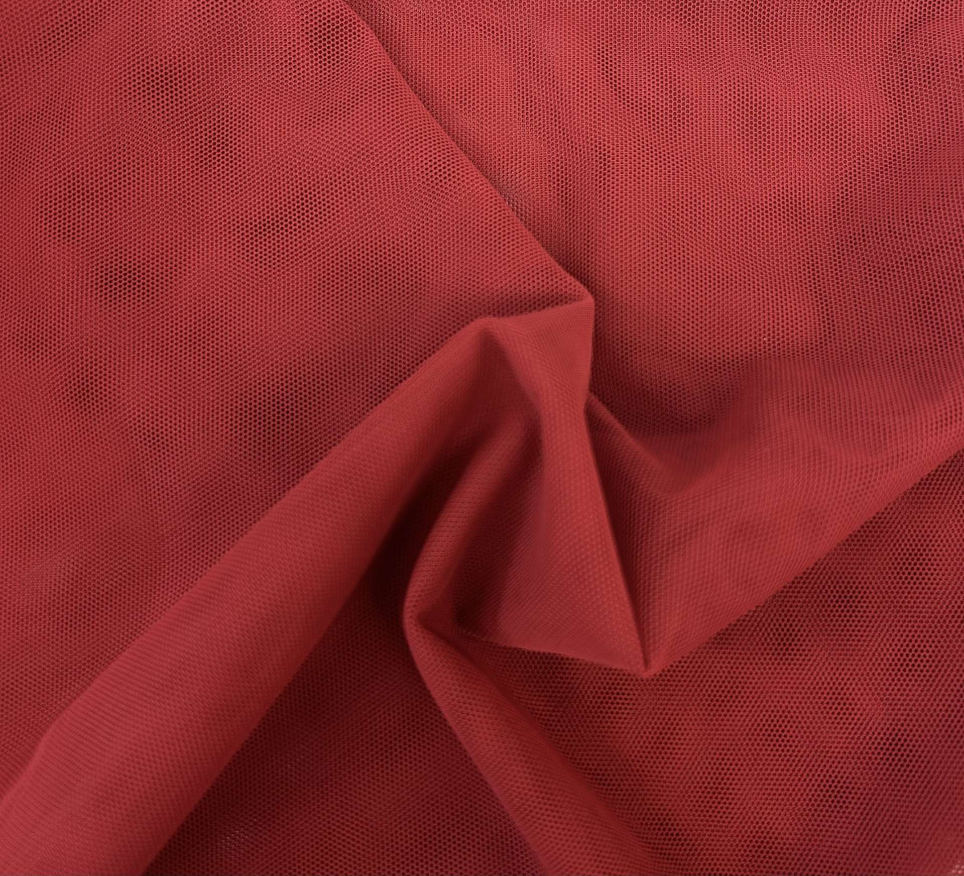 Stretch Tulle in Red