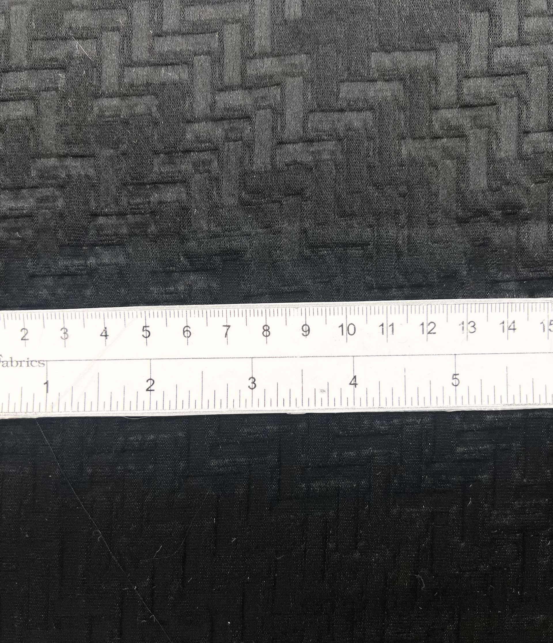 Embossed Triacetate & Polyester Blend Charmeuse in Black 