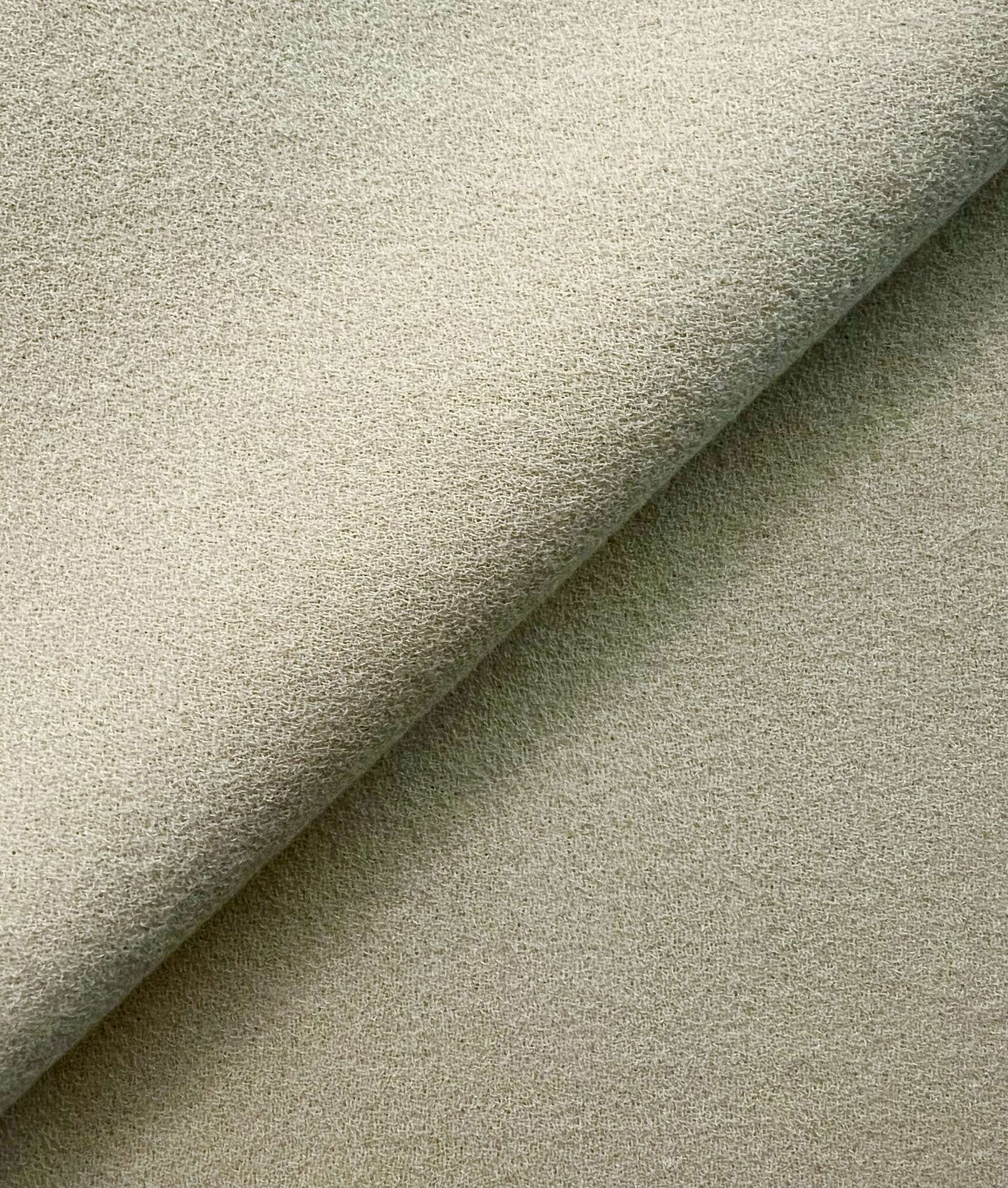 Italian Wool Silk Double Crepe in Ivory