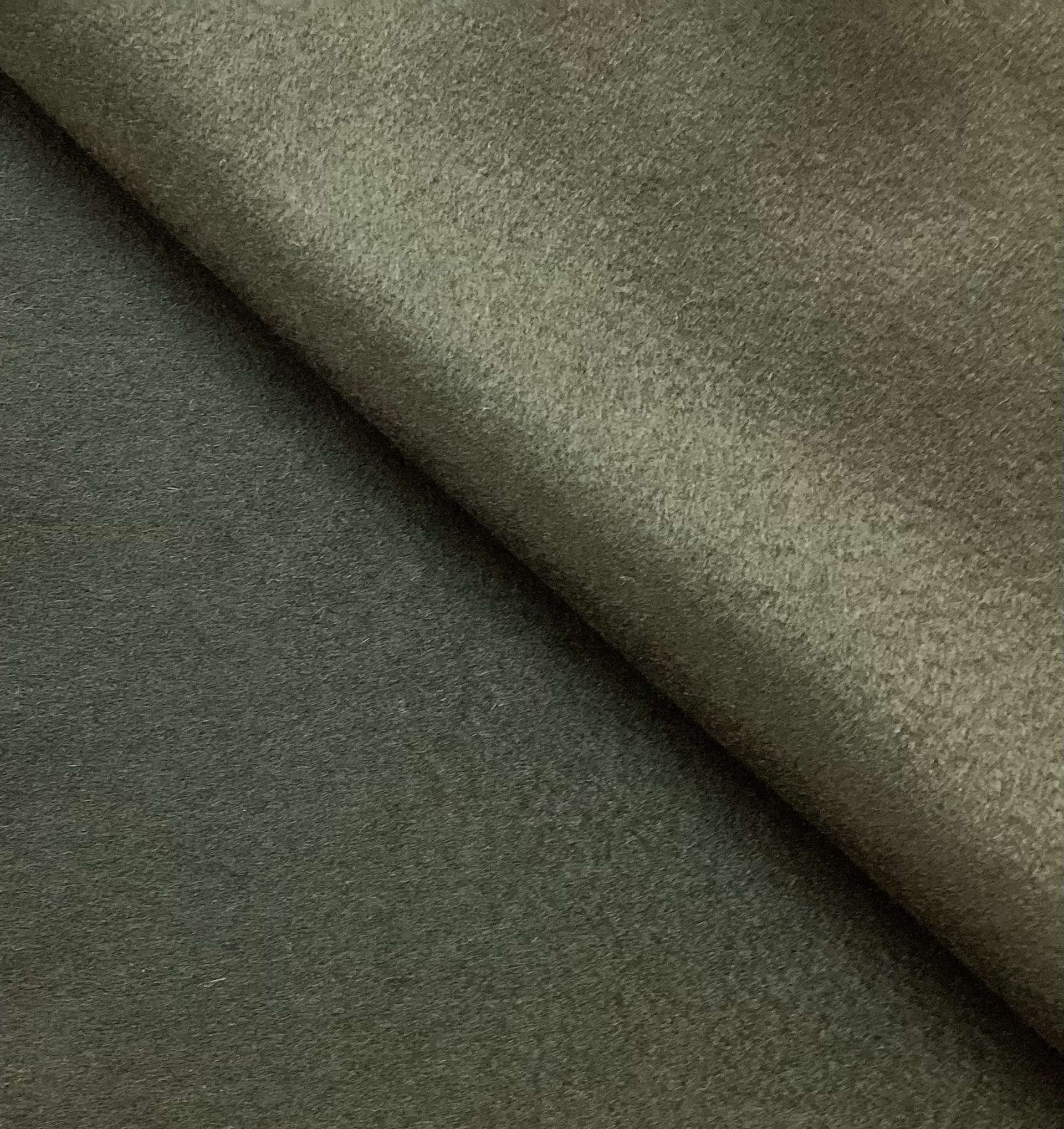 Italian Cashmere Jacketing Coating in Seaweed