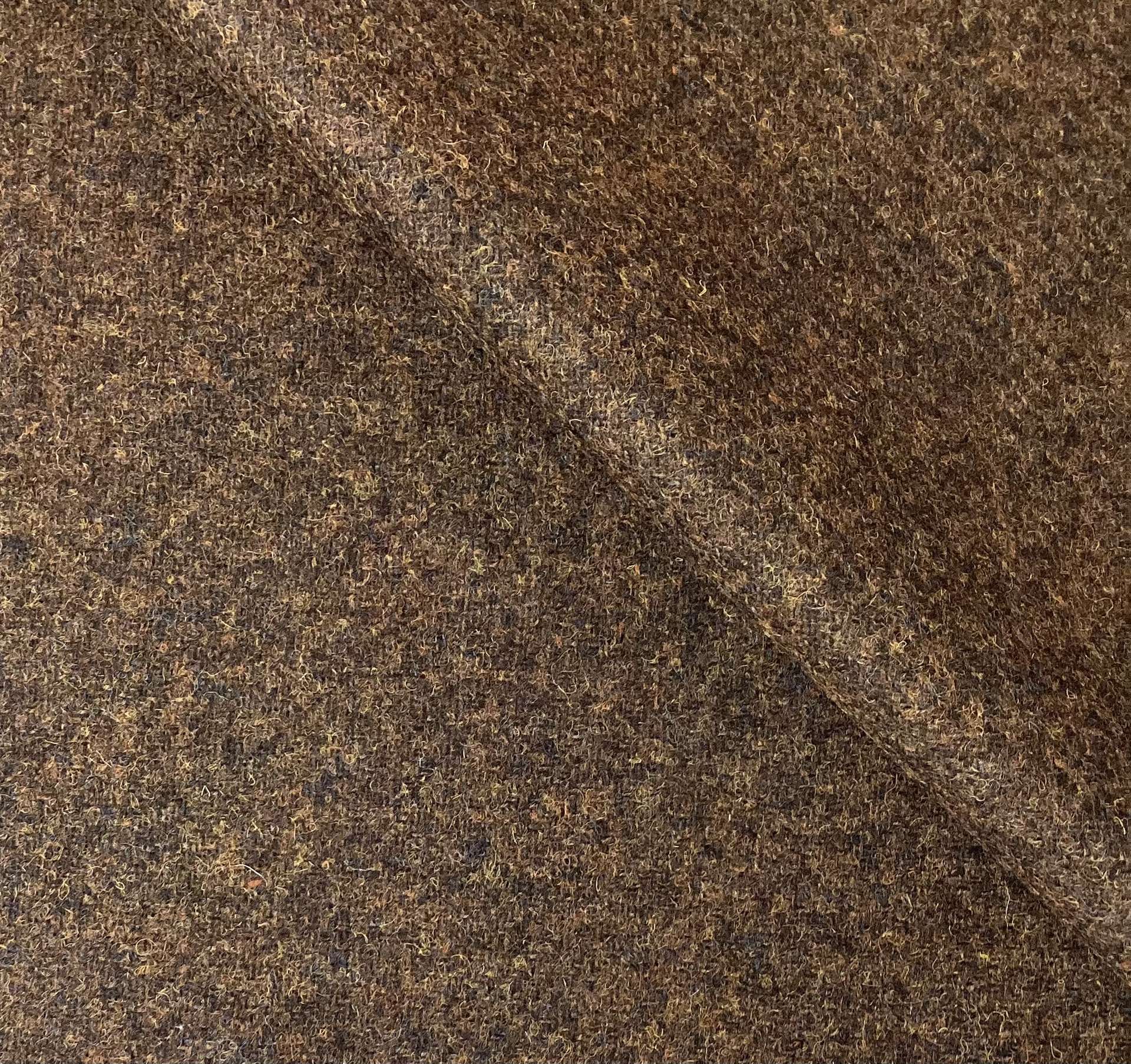 English Wool Tweed in Dark Brown 
