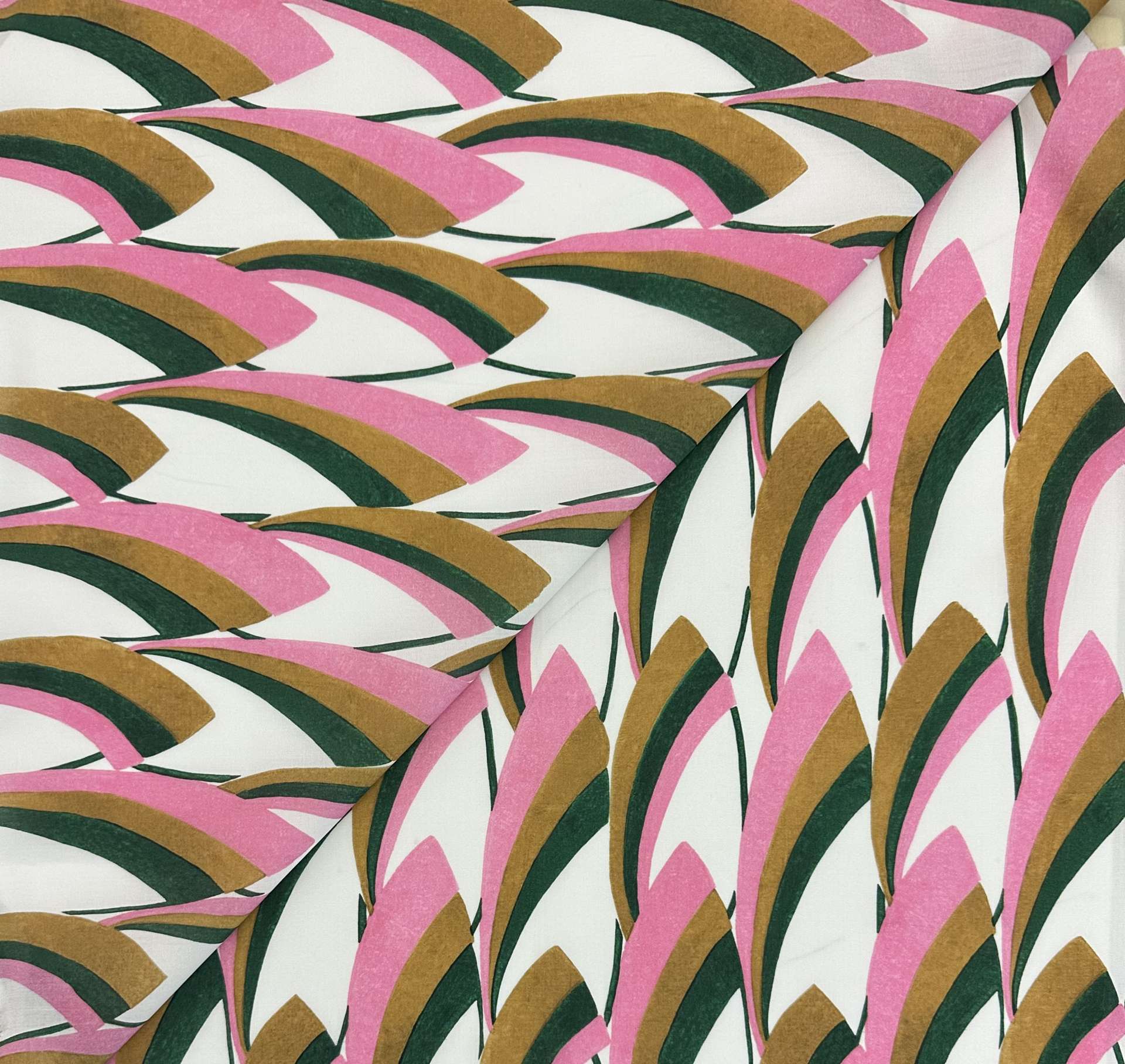 Liberty of London Cotton Lawn Print in Mustard Green