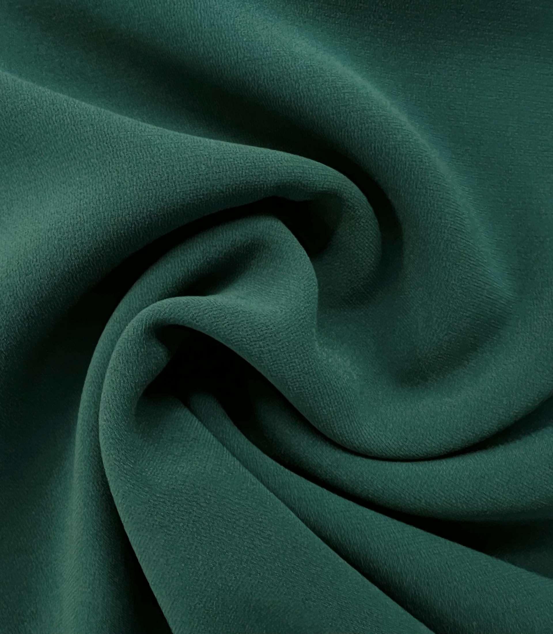 Japanese Triacetate and Polyester Blend Sponge Crepe in Hunter