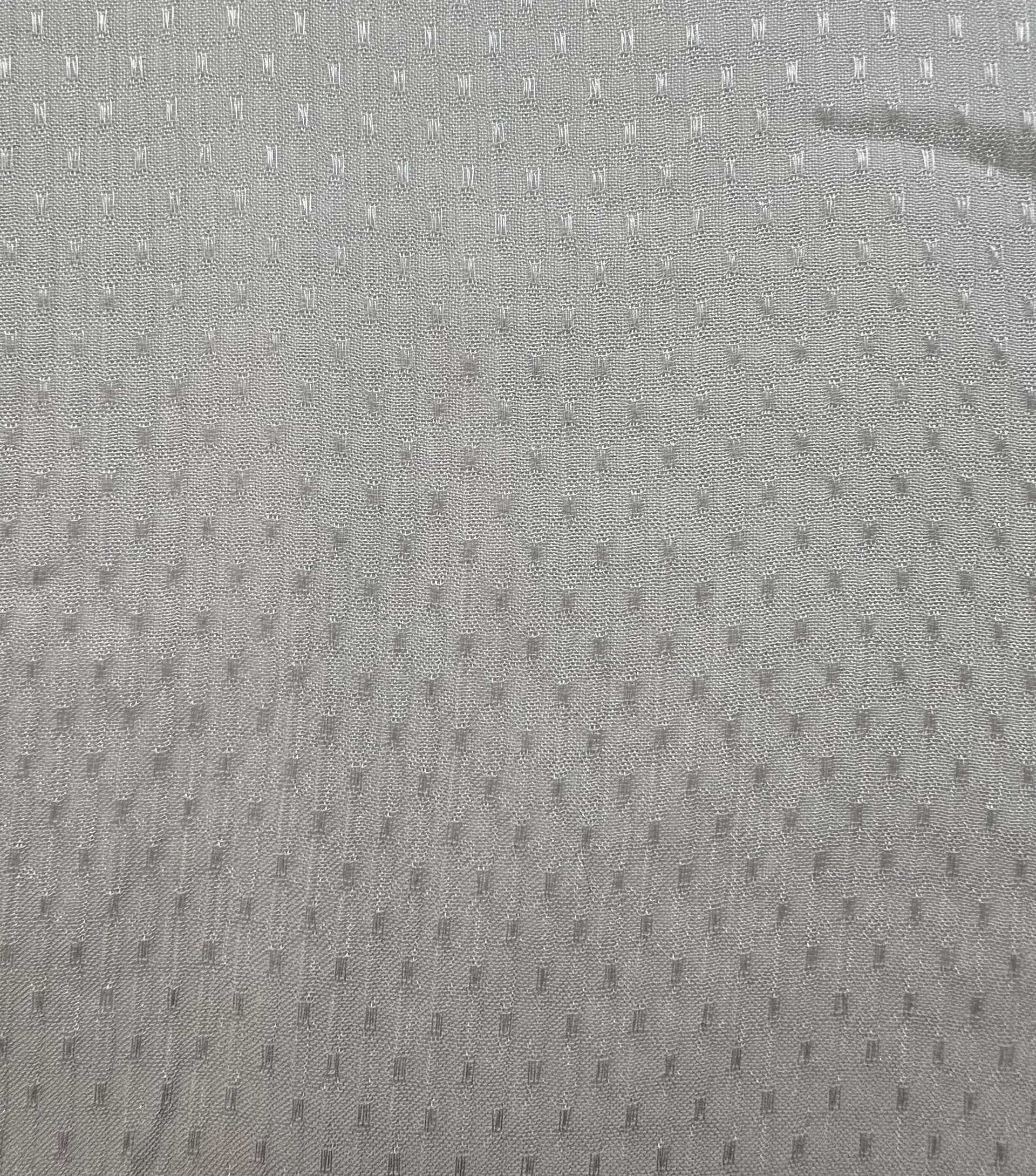 Crinkle Dotted Chiffon in White