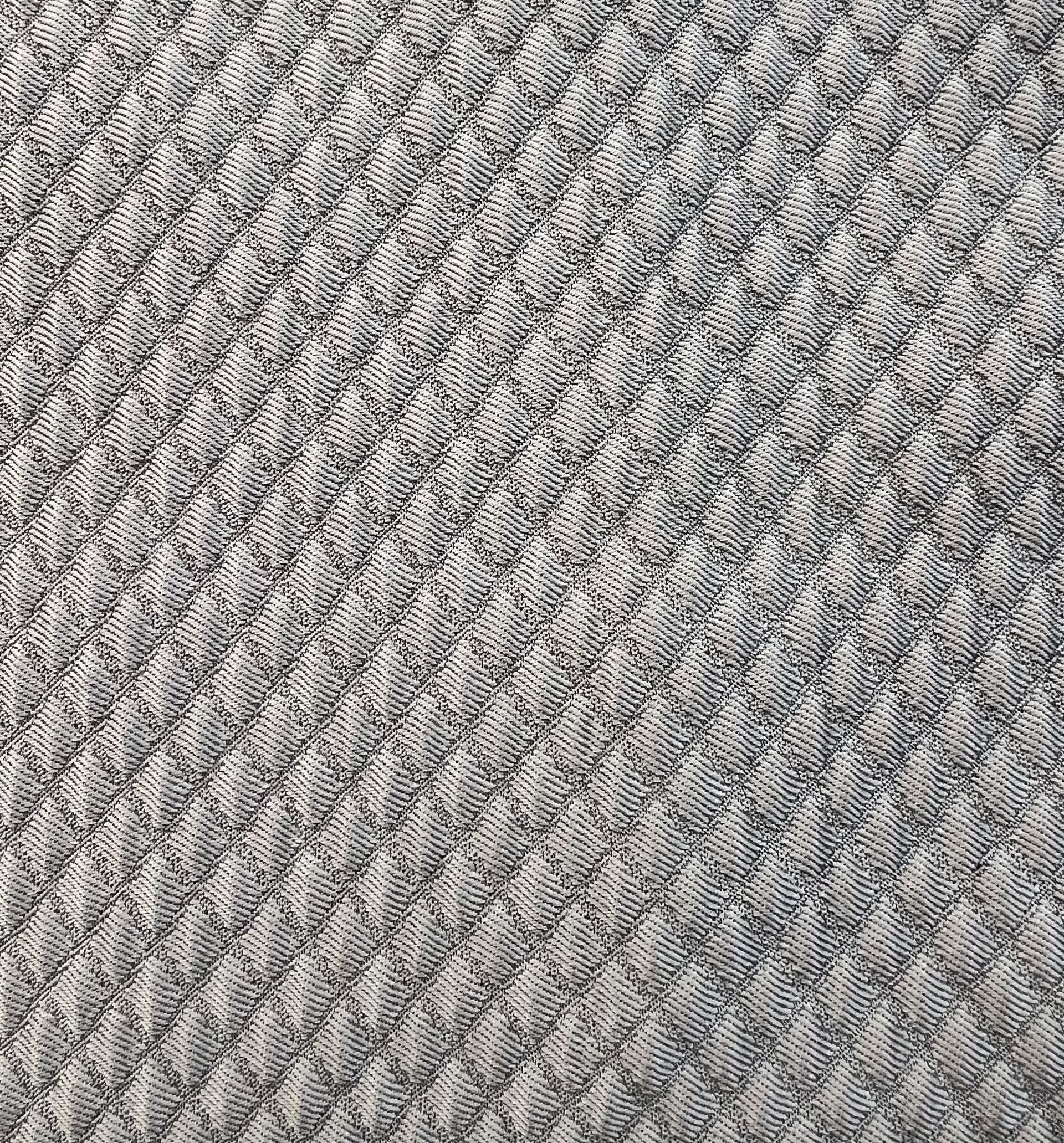 Polyester/Acetate Geometric Brocade in Gray
