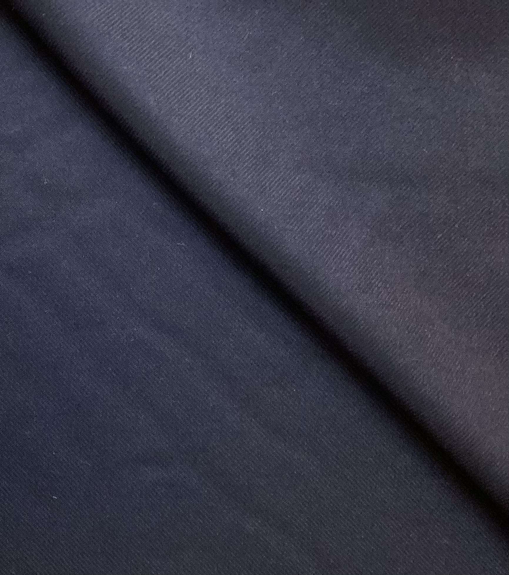 Italian Superfine Cashmere Twill Flannel in Navy