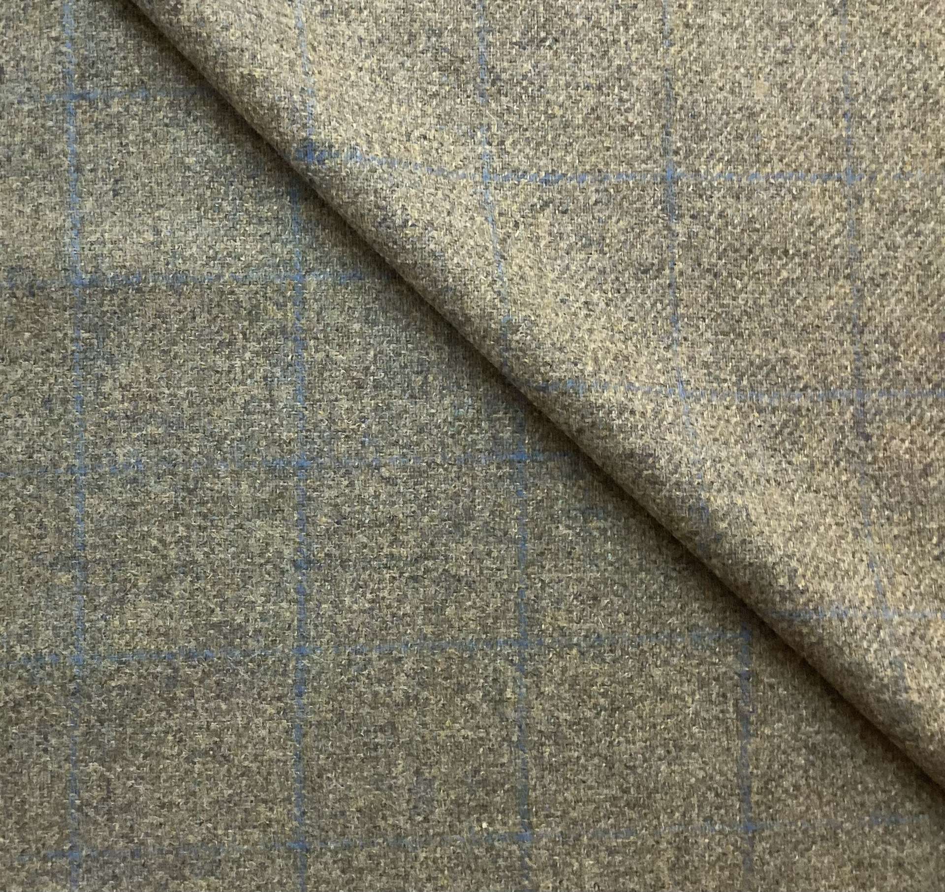 Italian Wool Tweed In Dark Sage