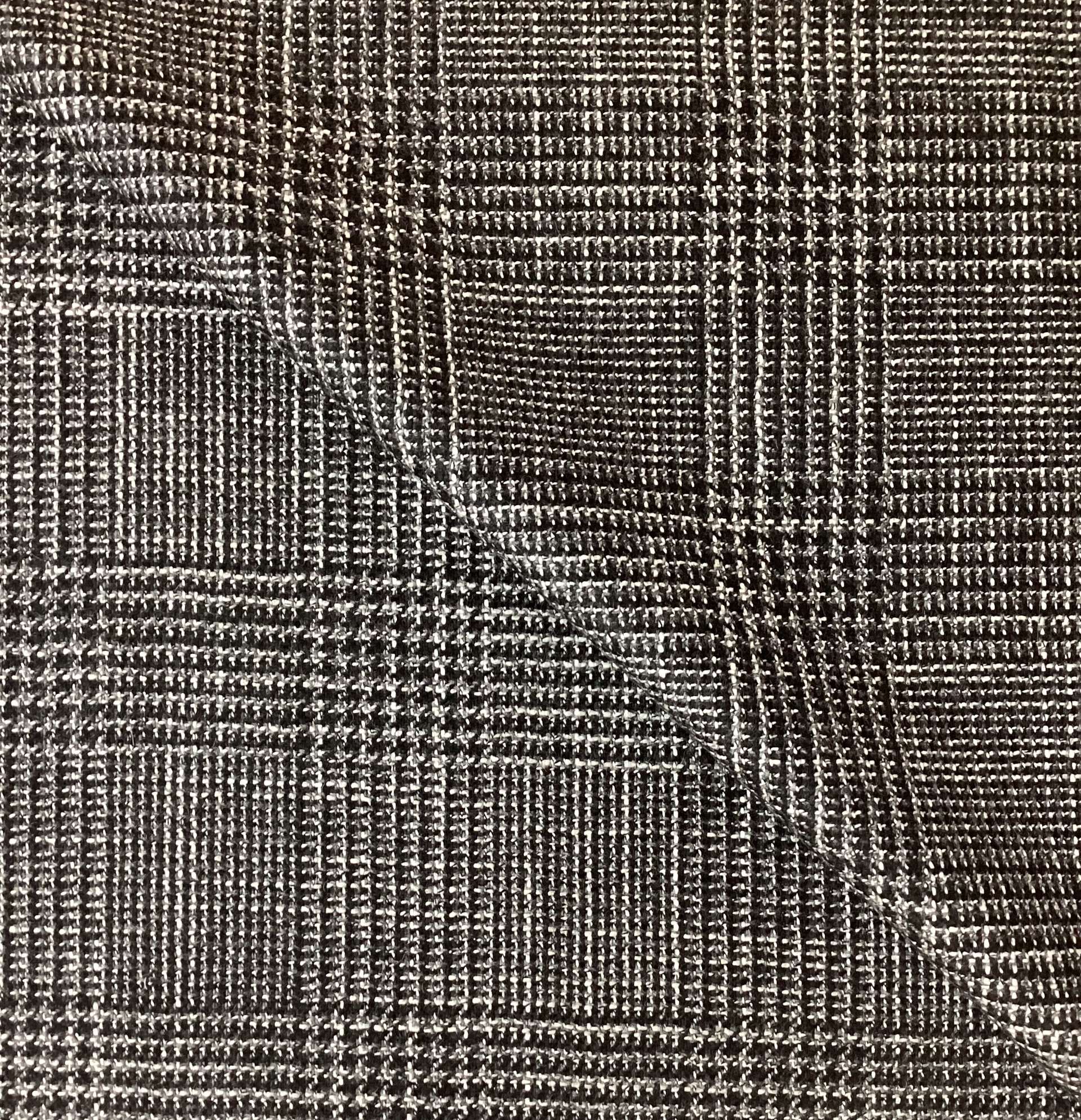 Made in Italy 60% Cashmere 40% Silk Plaid In Black & White