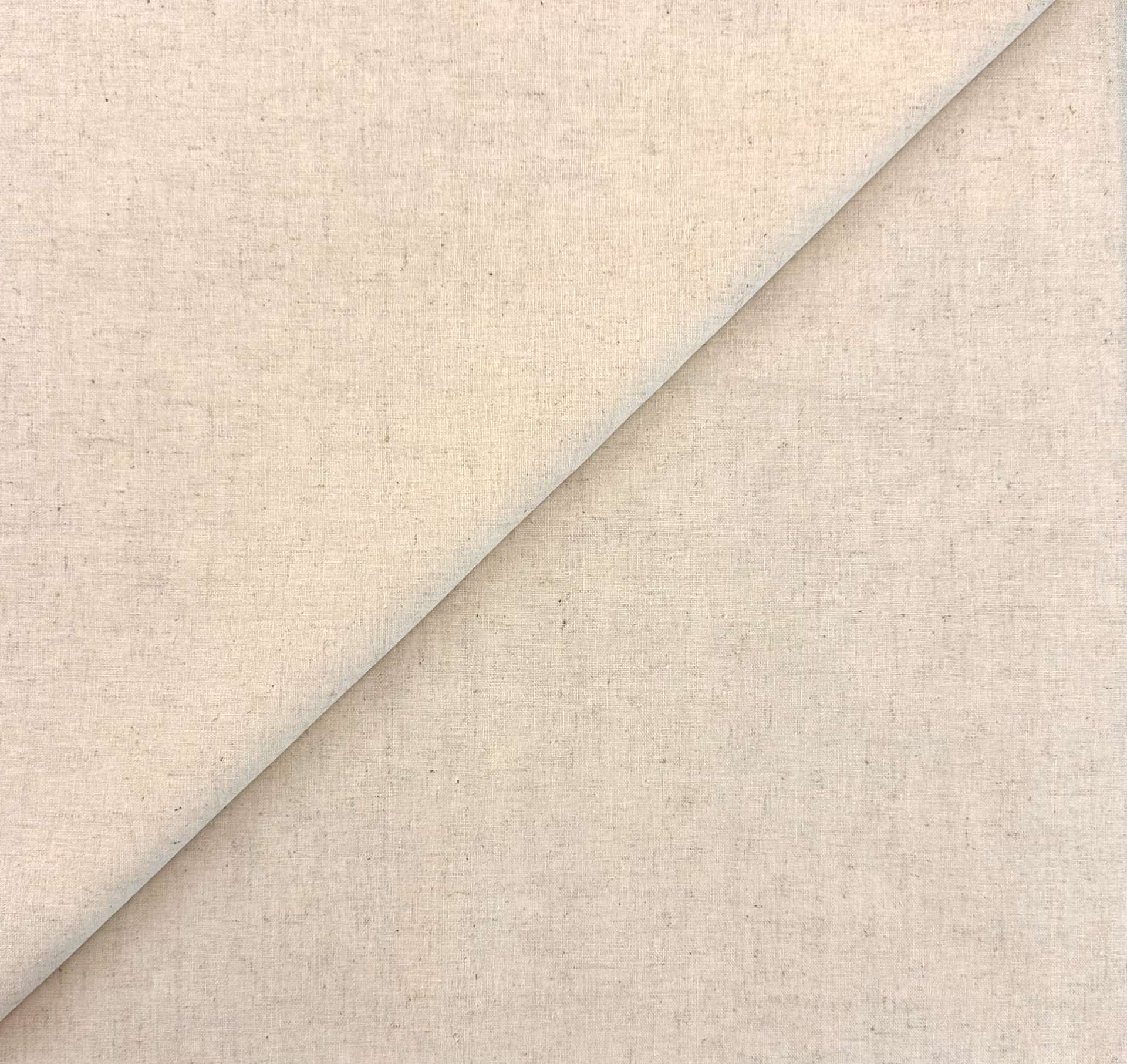 Yarn Dyed Wide Linen Cotton in Natural