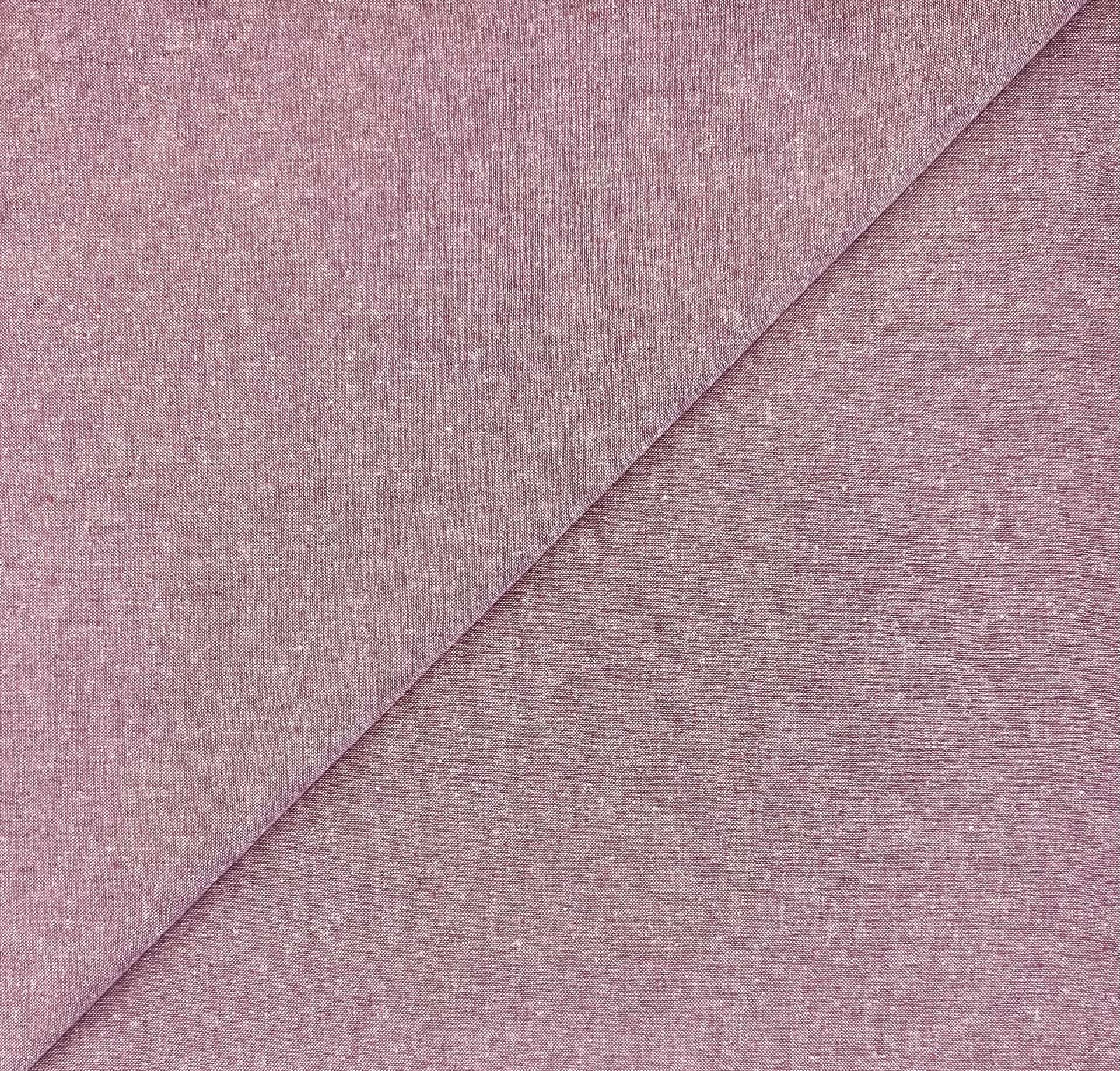 Yarn Dyed Linen Cotton in Raspberry