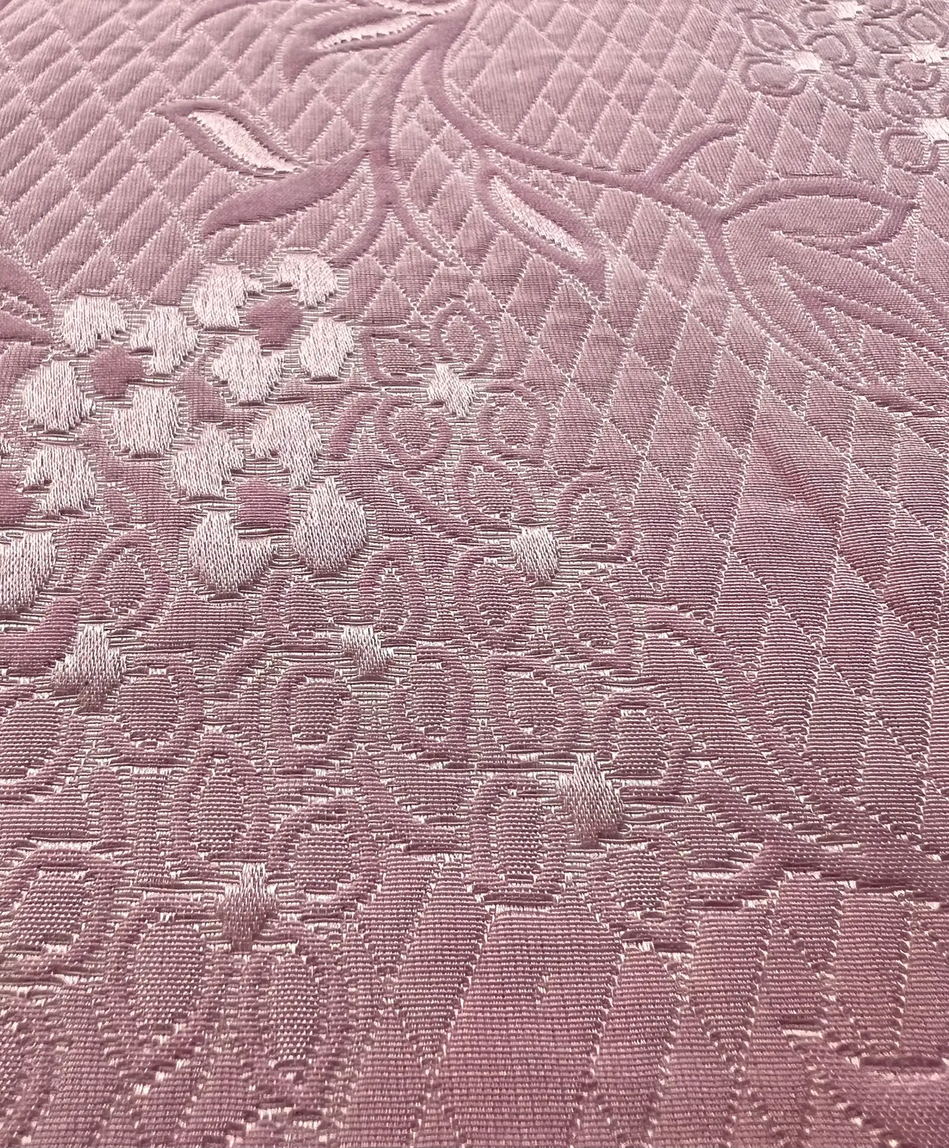 Silk & Viscose Brocade in Pink