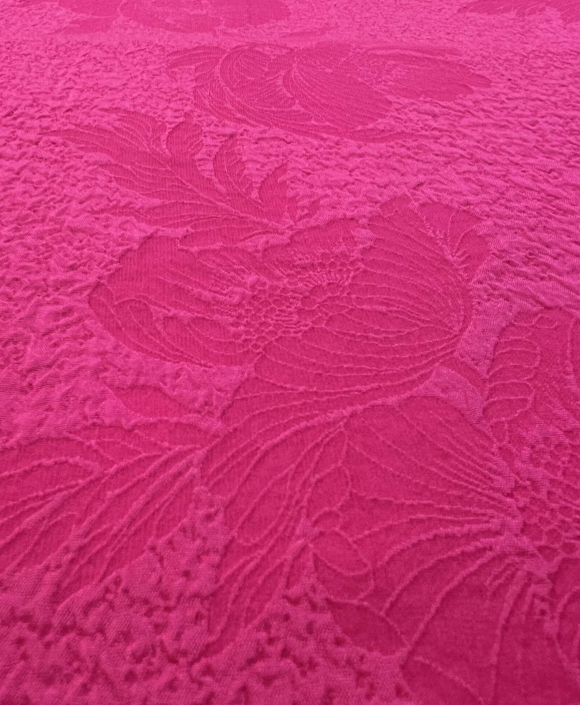 Silk Matelasse in Fuchsia 
