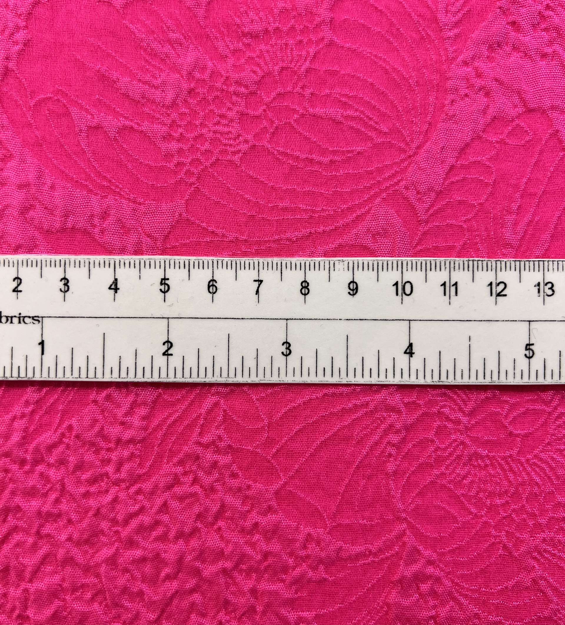 Silk Matelasse in Fuchsia 