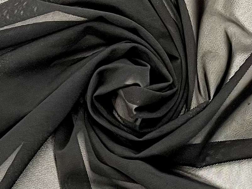 Stretch Nylon Mesh in Black
