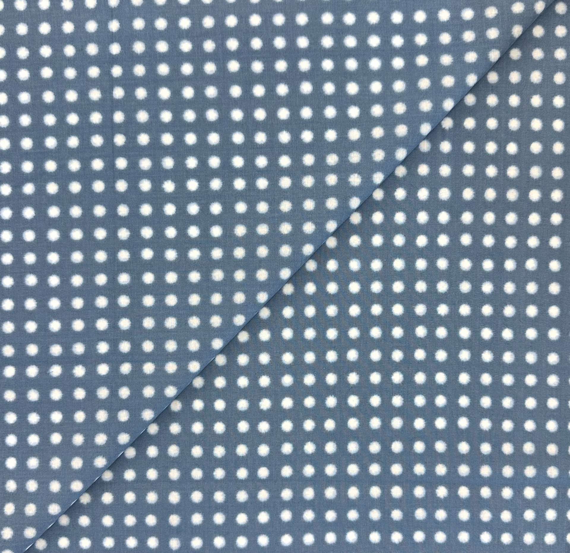 Japanese Cotton Dot Print in Light Indigo