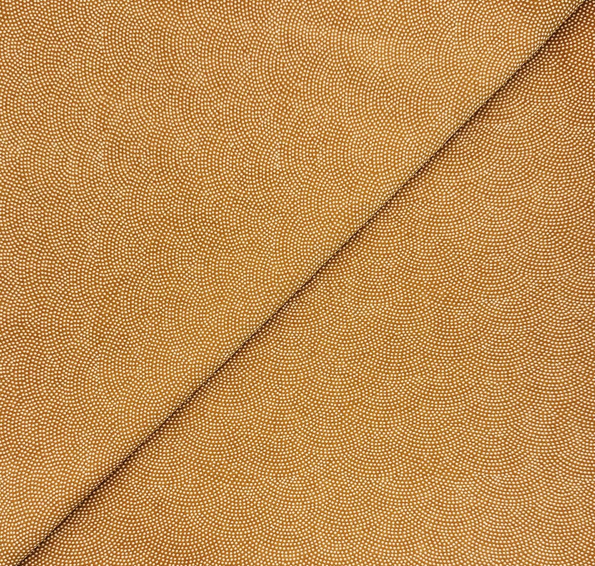 Japanese Cotton Dotted Wave Print in Gold