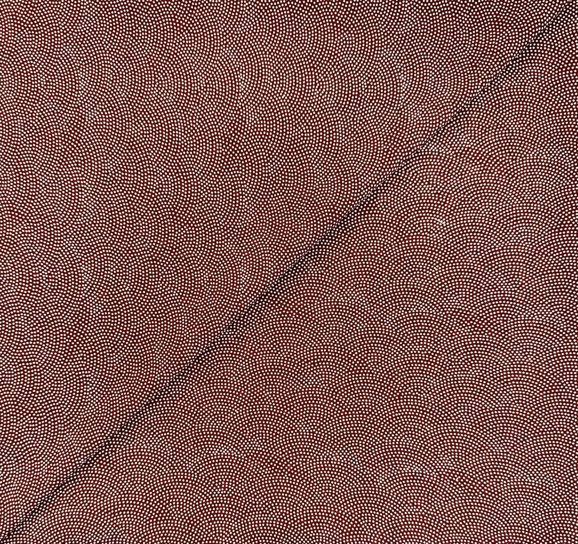 Japanese Cotton Dotted Wave Print in Ruby Red