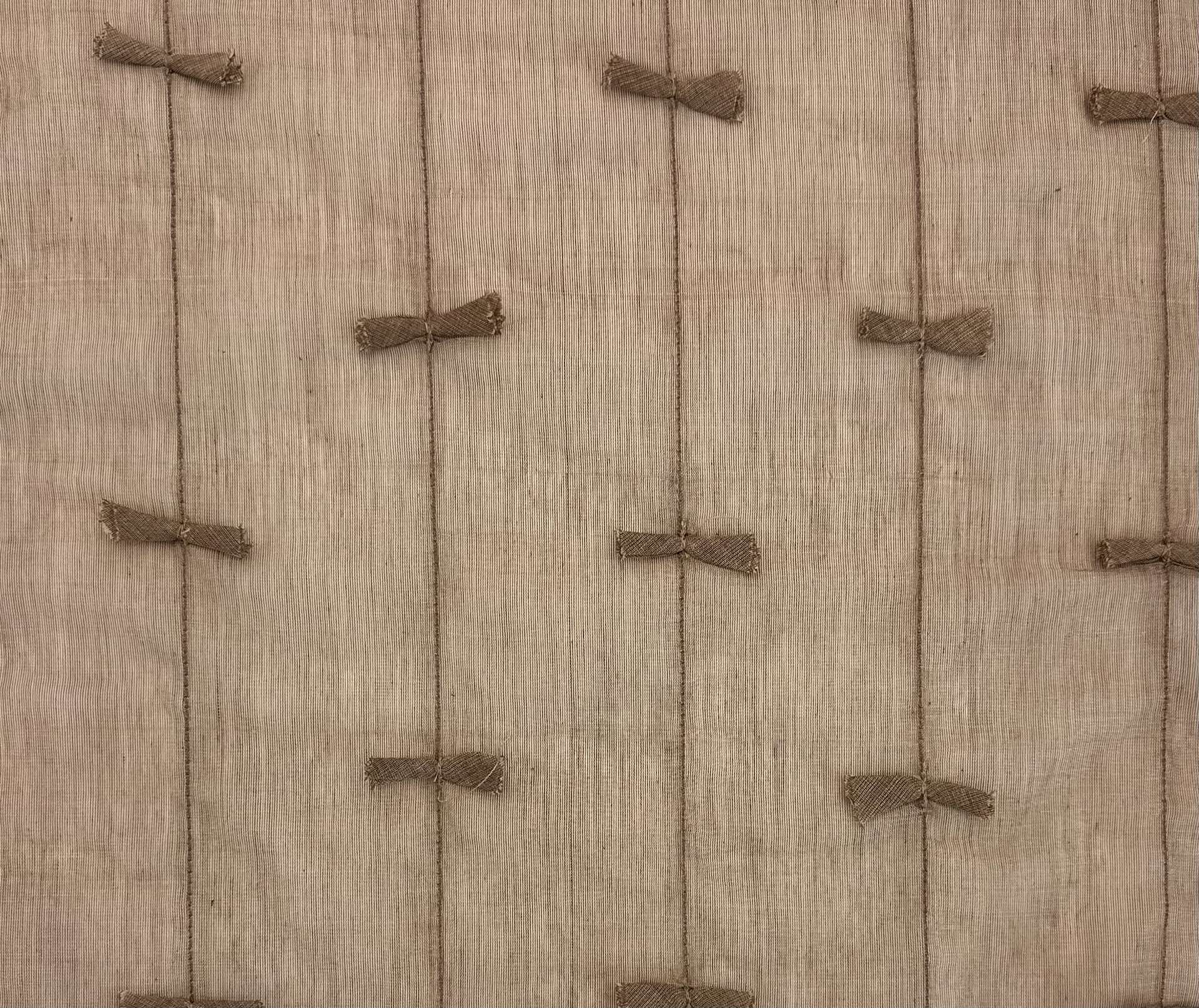 Indian Voile Novelty Bow Cotton in Taupe