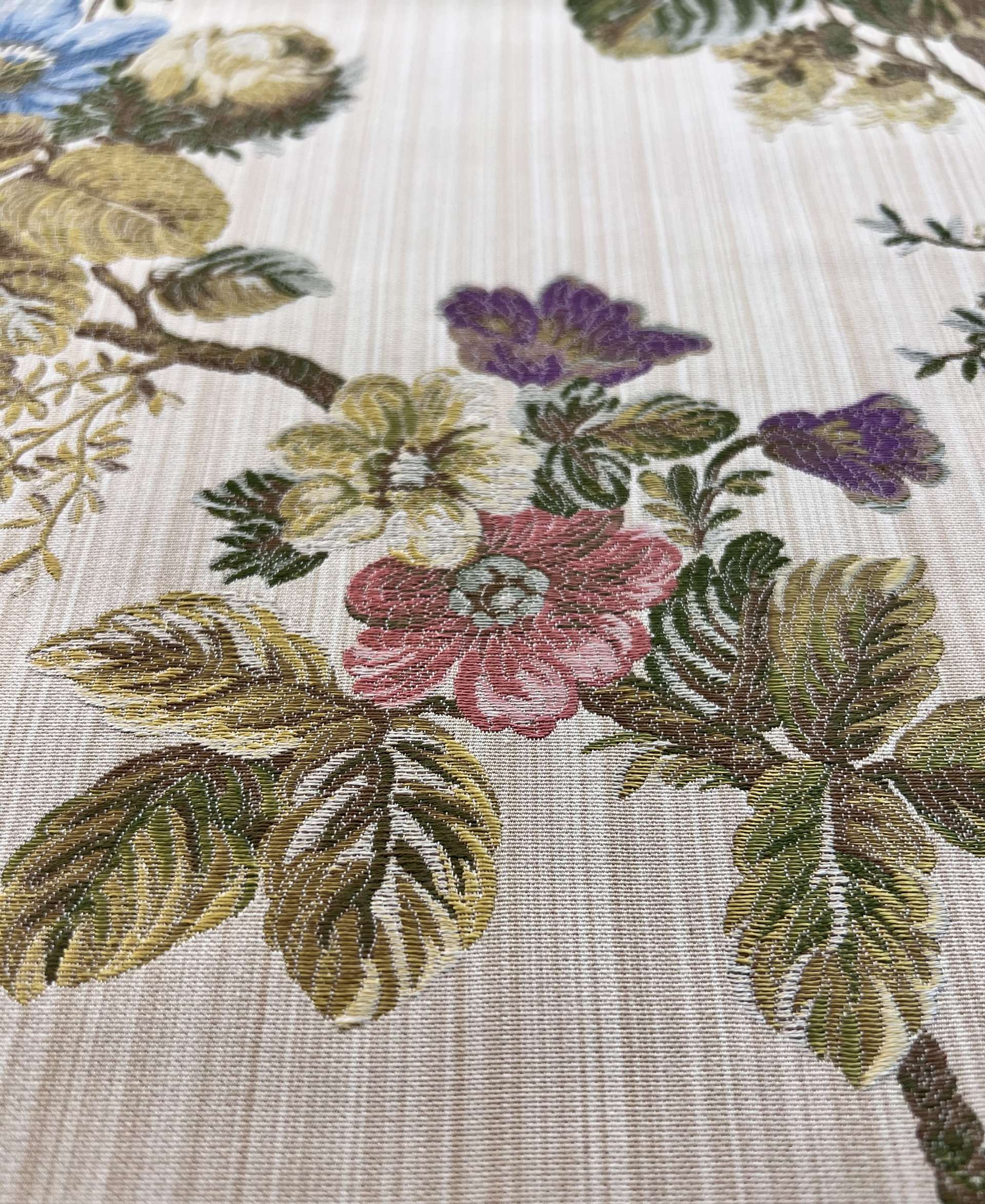 Rayon & Cotton Tapestry Brocade "Medici Garden" in Golden Beige