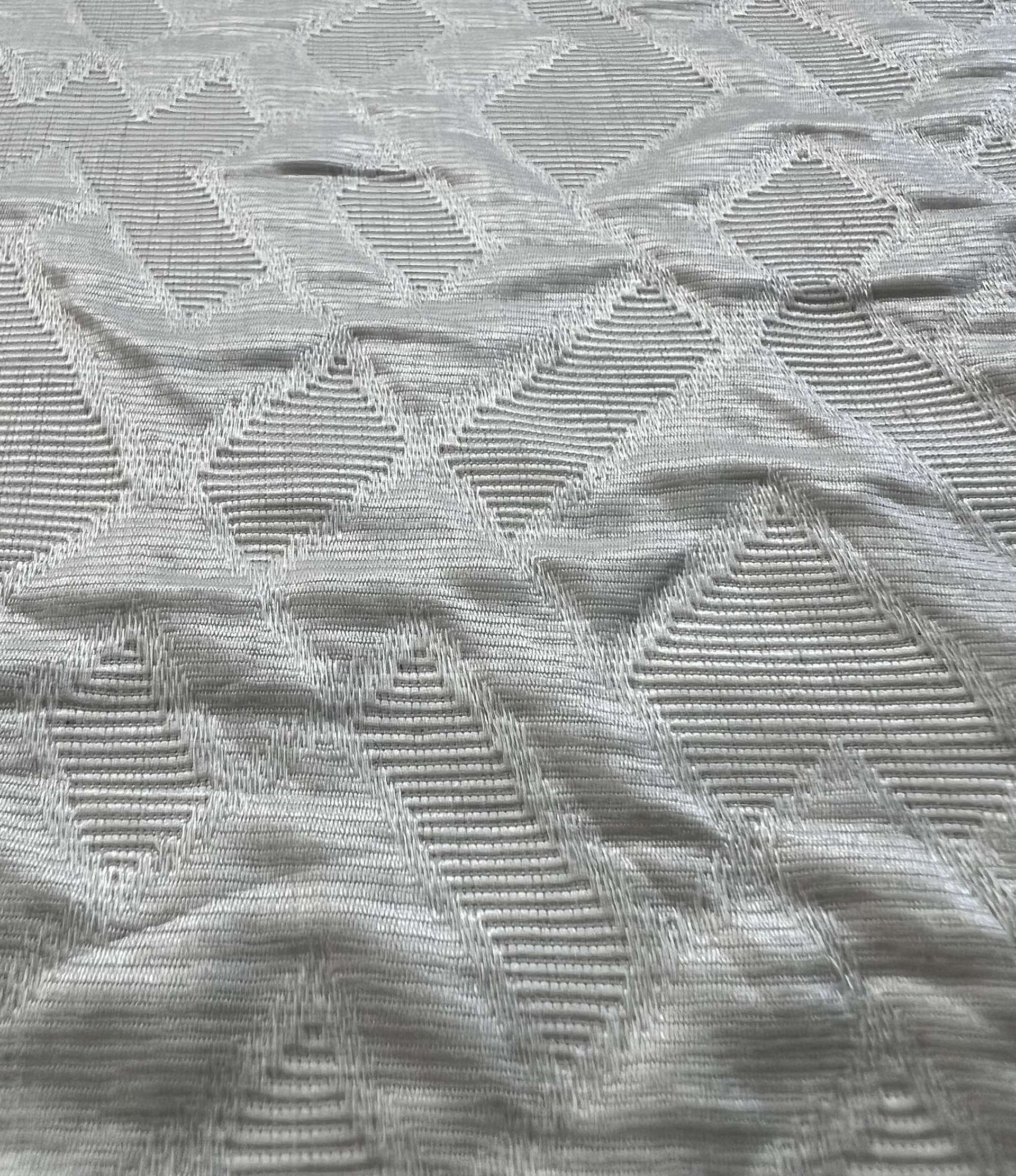 Vintage French Brocade in White