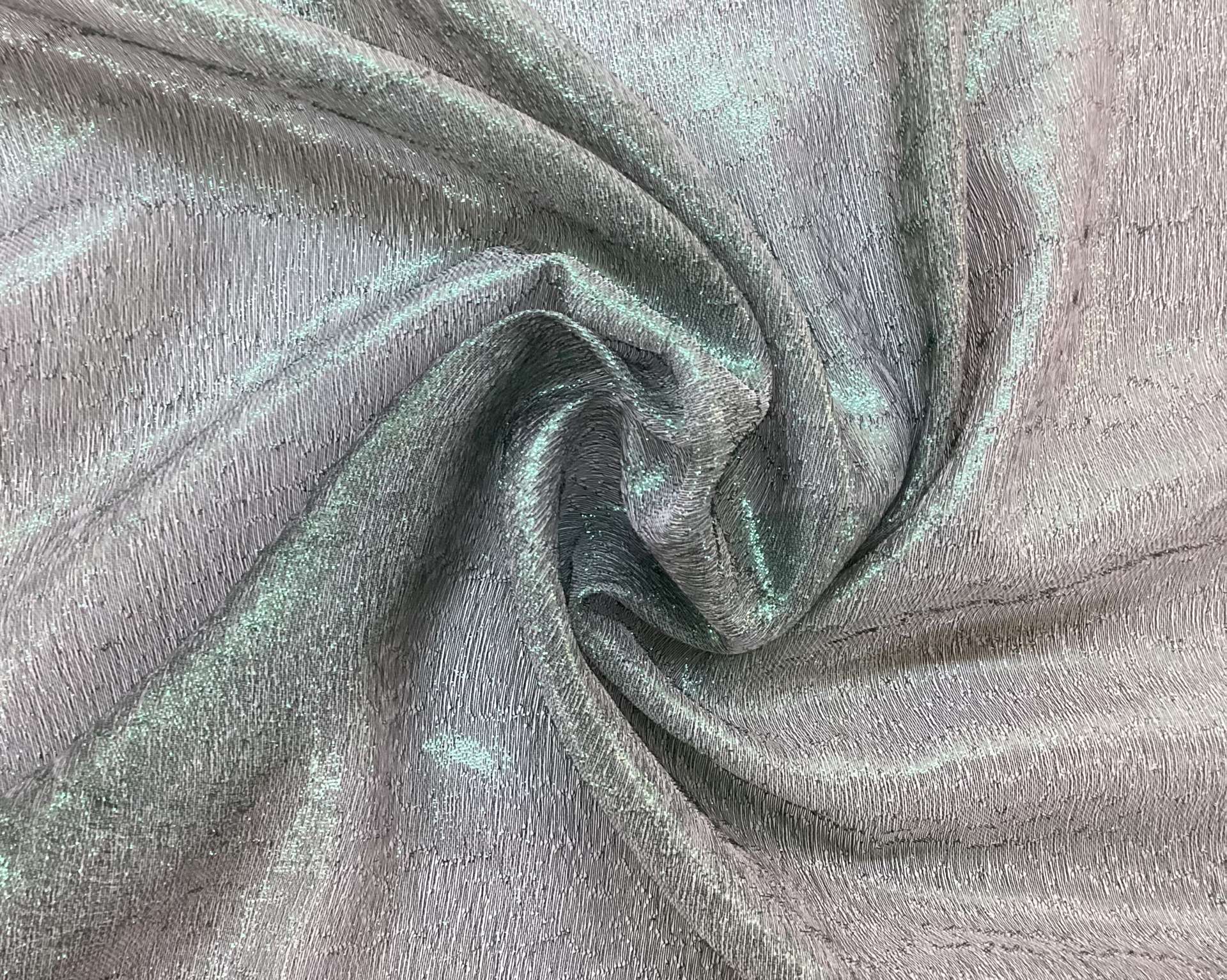 Made In Italy Silk & Metallic Sheer In Fuchsite
