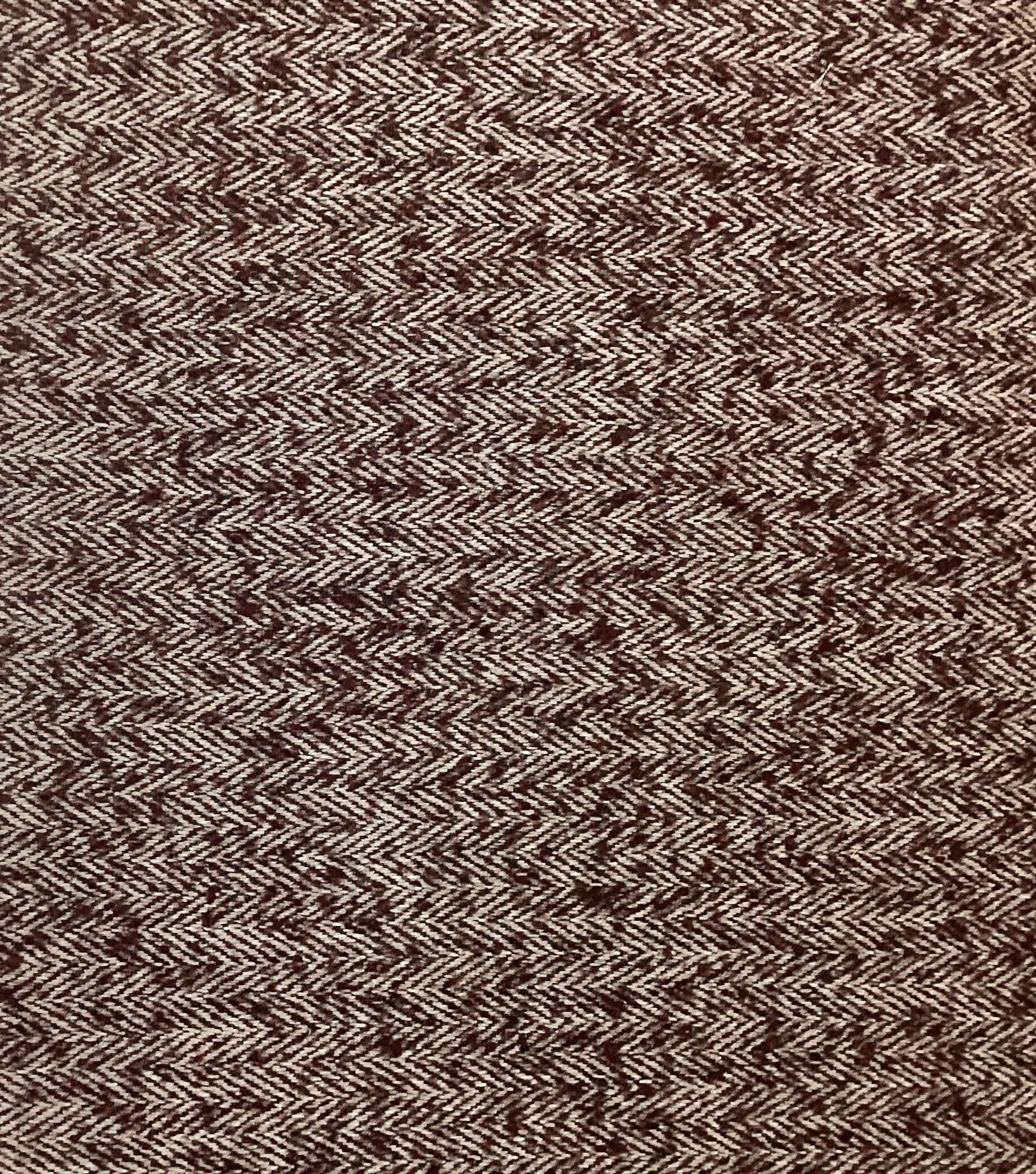 Austrian Wool Angora & Nylon Herringbone In Malbec Silver Grey