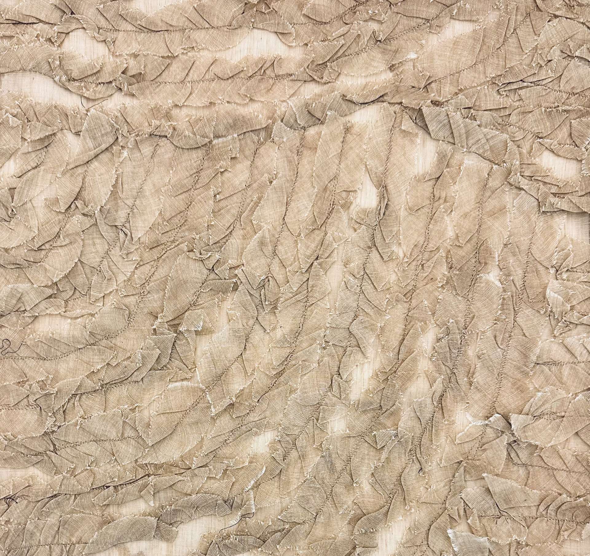 Indian Ruffle Cotton in Toast