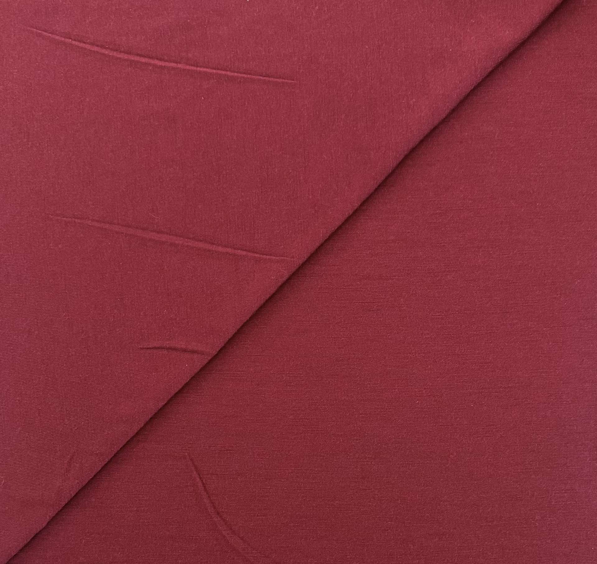 Sustainable Merino Wool Jersey in Garnet