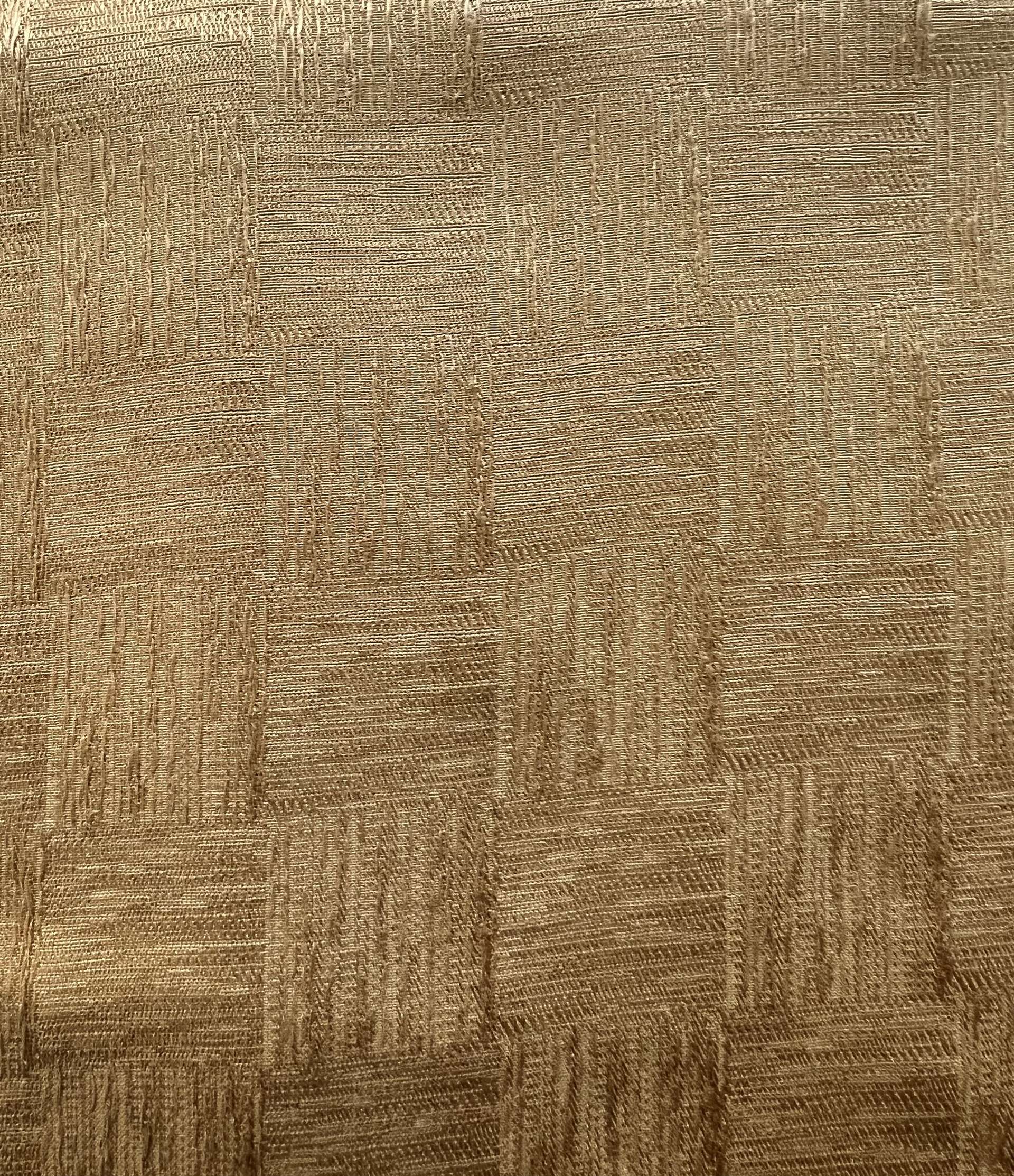 Made in Italy Pure Silk Textured Check Jacquard in Suede