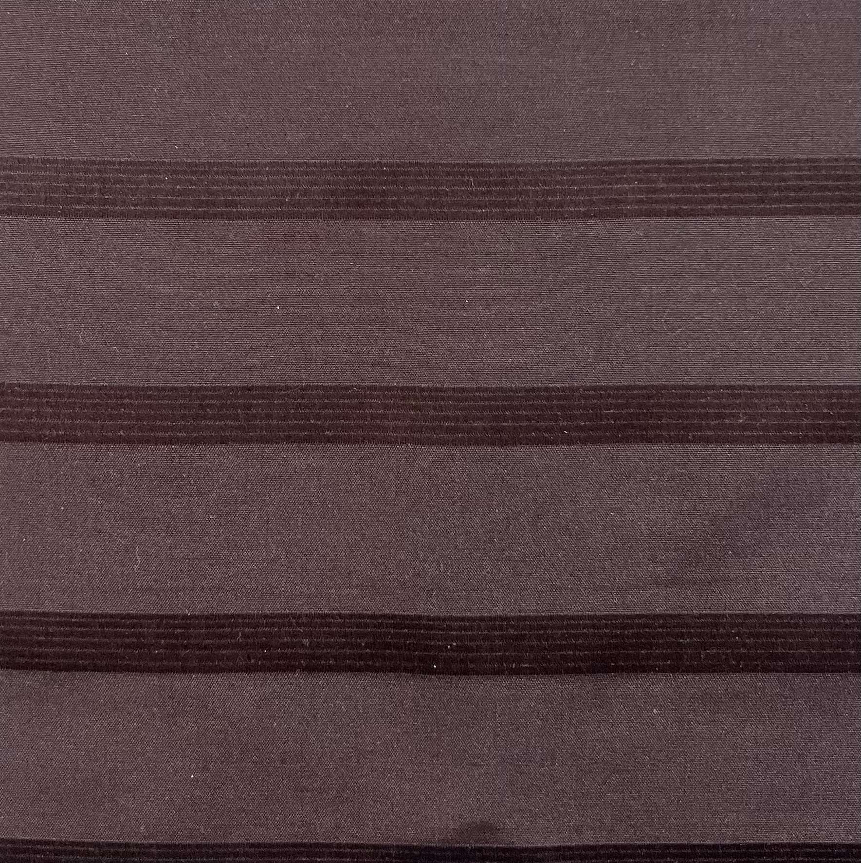 Made in Italy Pure Silk Wide Stripe Jacquard in Espresso