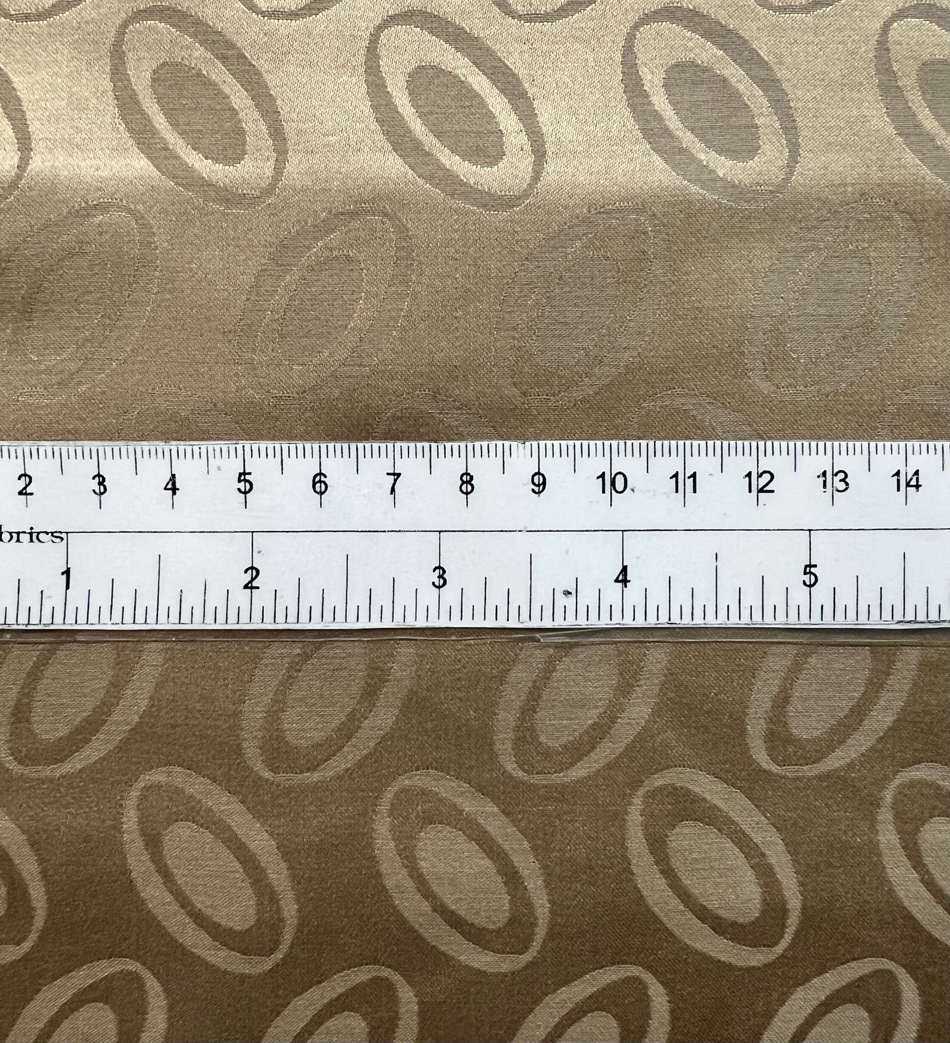 Made in Italy Pure Silk Floating Oval Jacquard in Latte