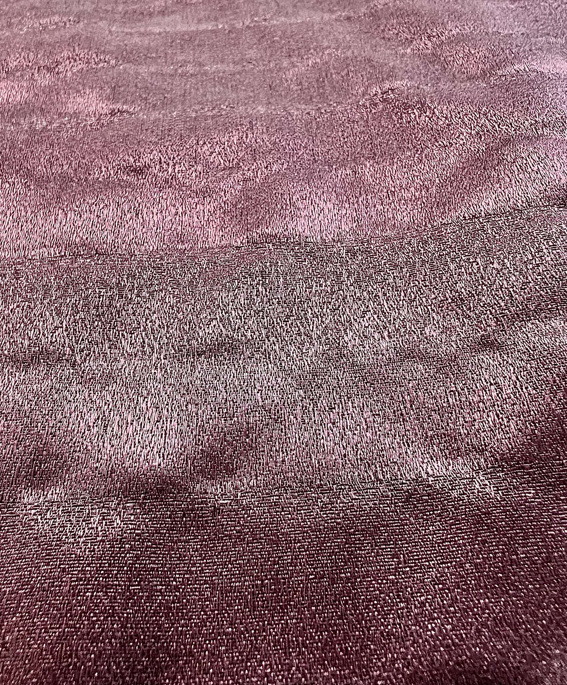 Made in Italy Silk/Metallic Jacquard Stripe in Raisin